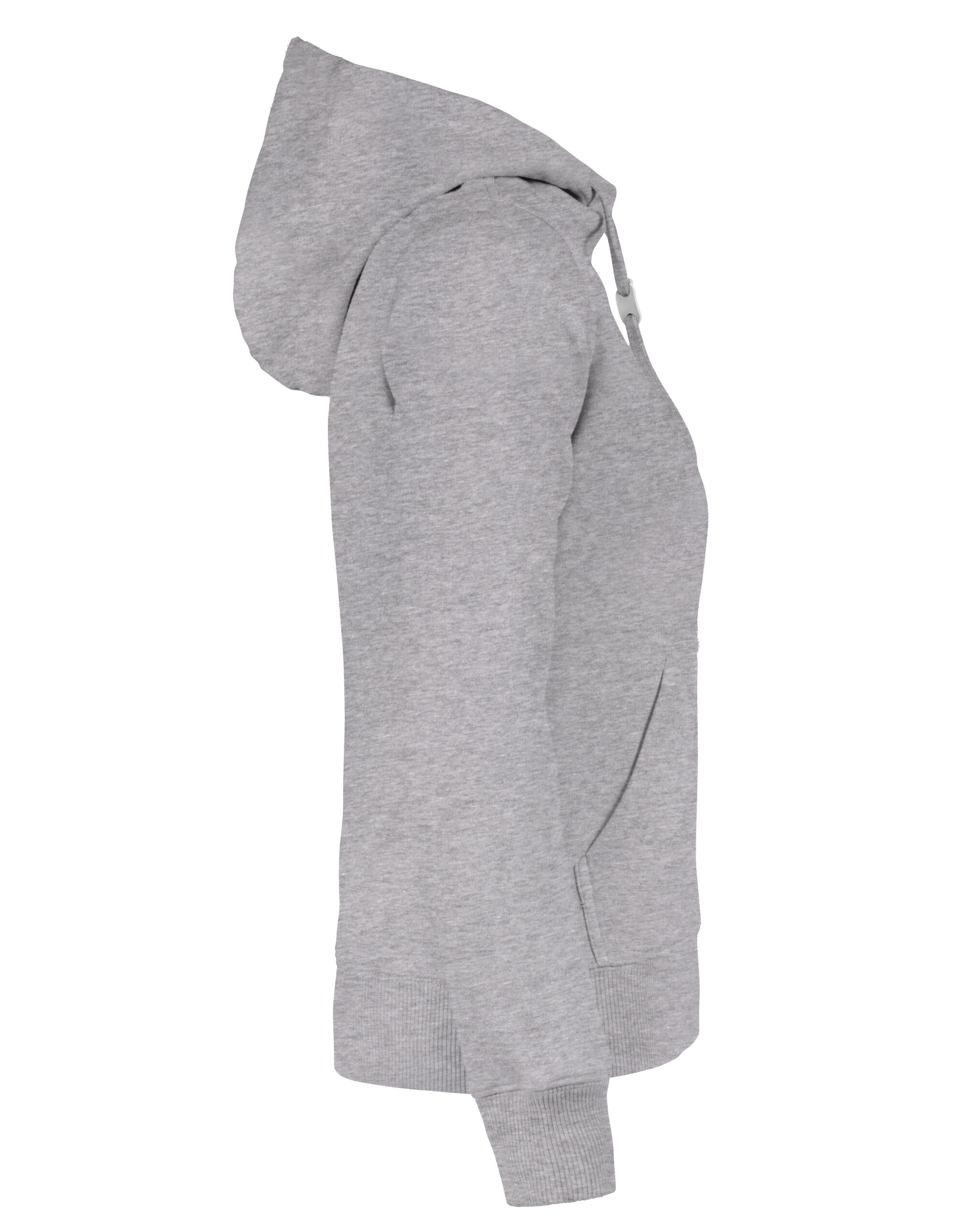 PE2262050 Grey Melange Ladies Fastpitch Hooded Sweatshirt