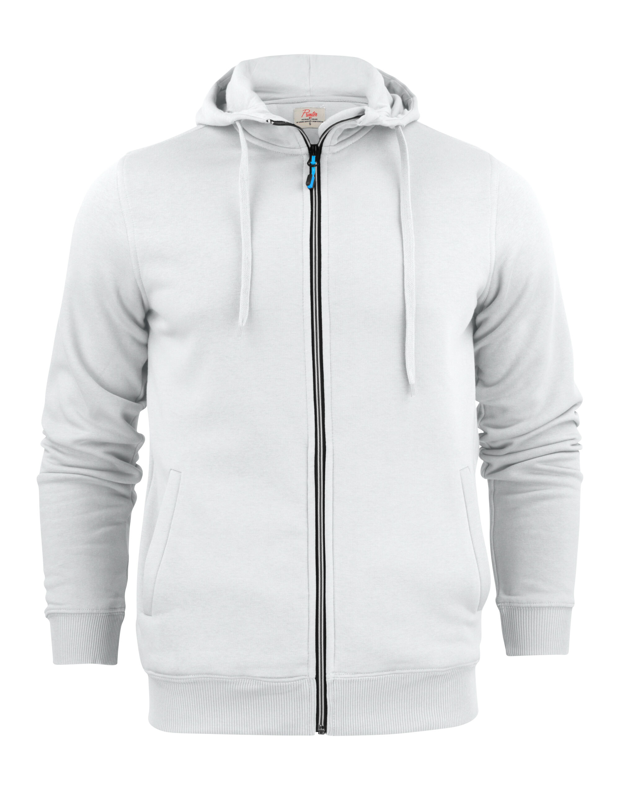 PE2262051 White Mens Full Zip Hoodie