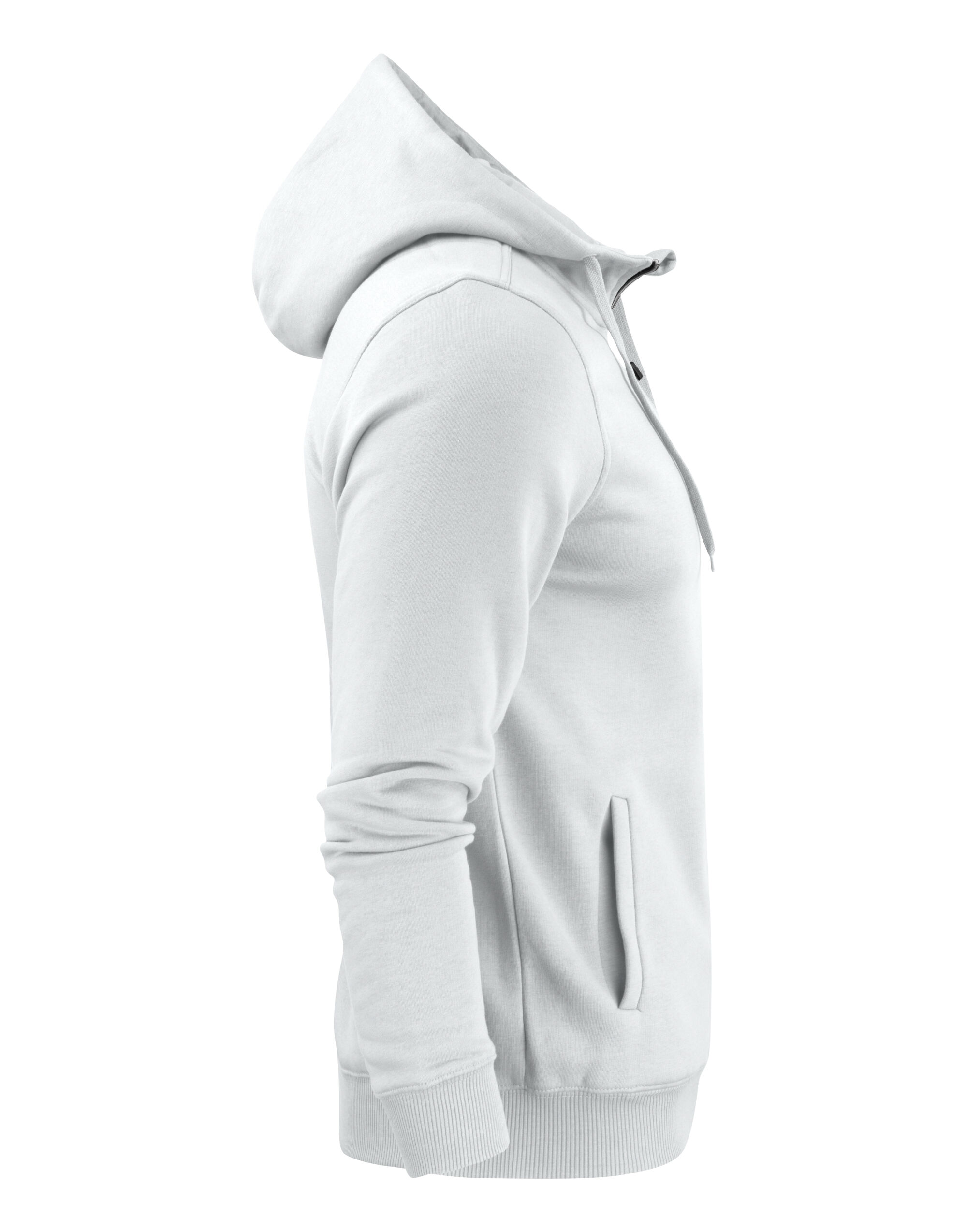 PE2262051 White Mens Full Zip Hoodie