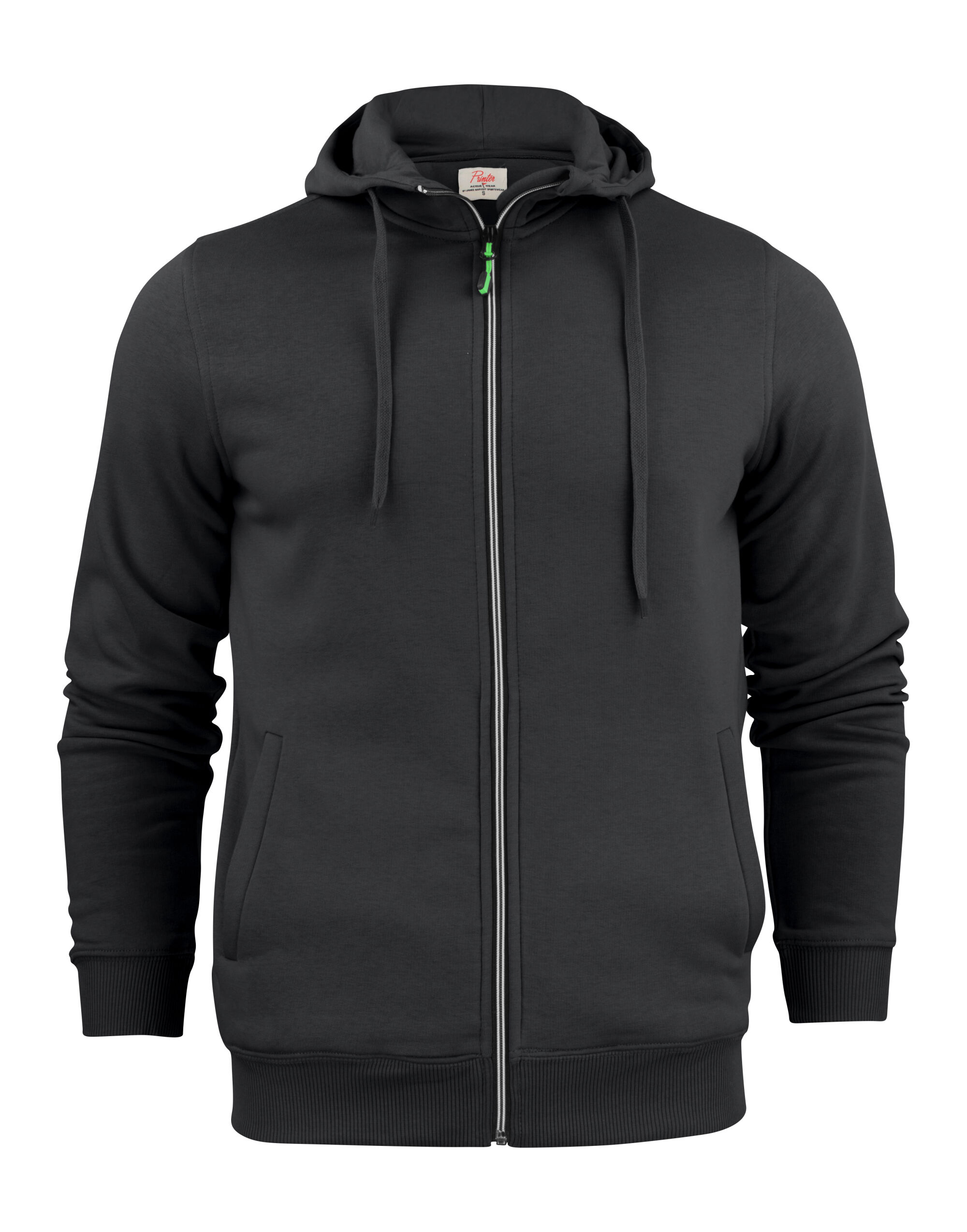 PE2262051 Black Mens Full Zip Hoodie