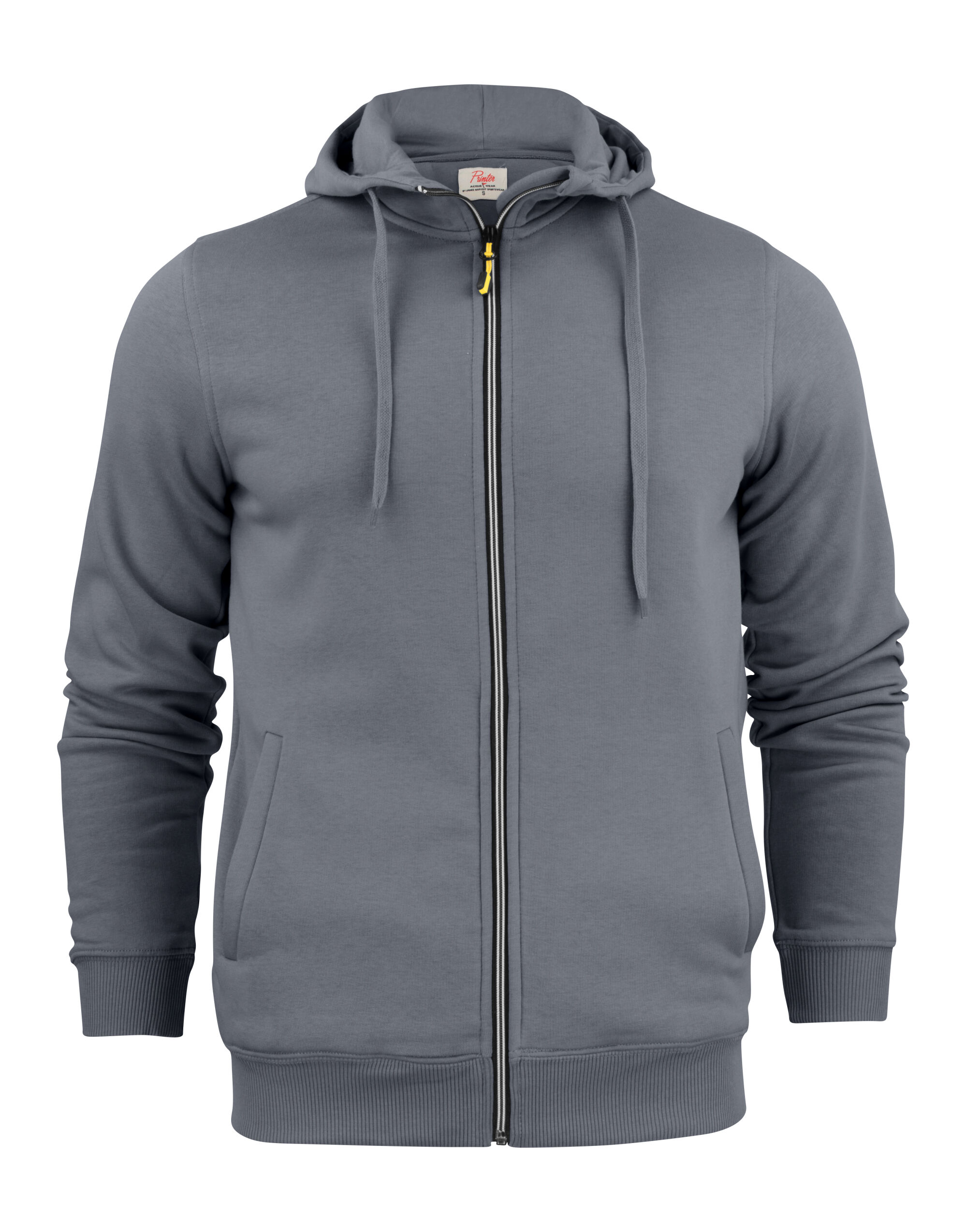 PE2262051 Steel Grey Mens Full Zip Hoodie
