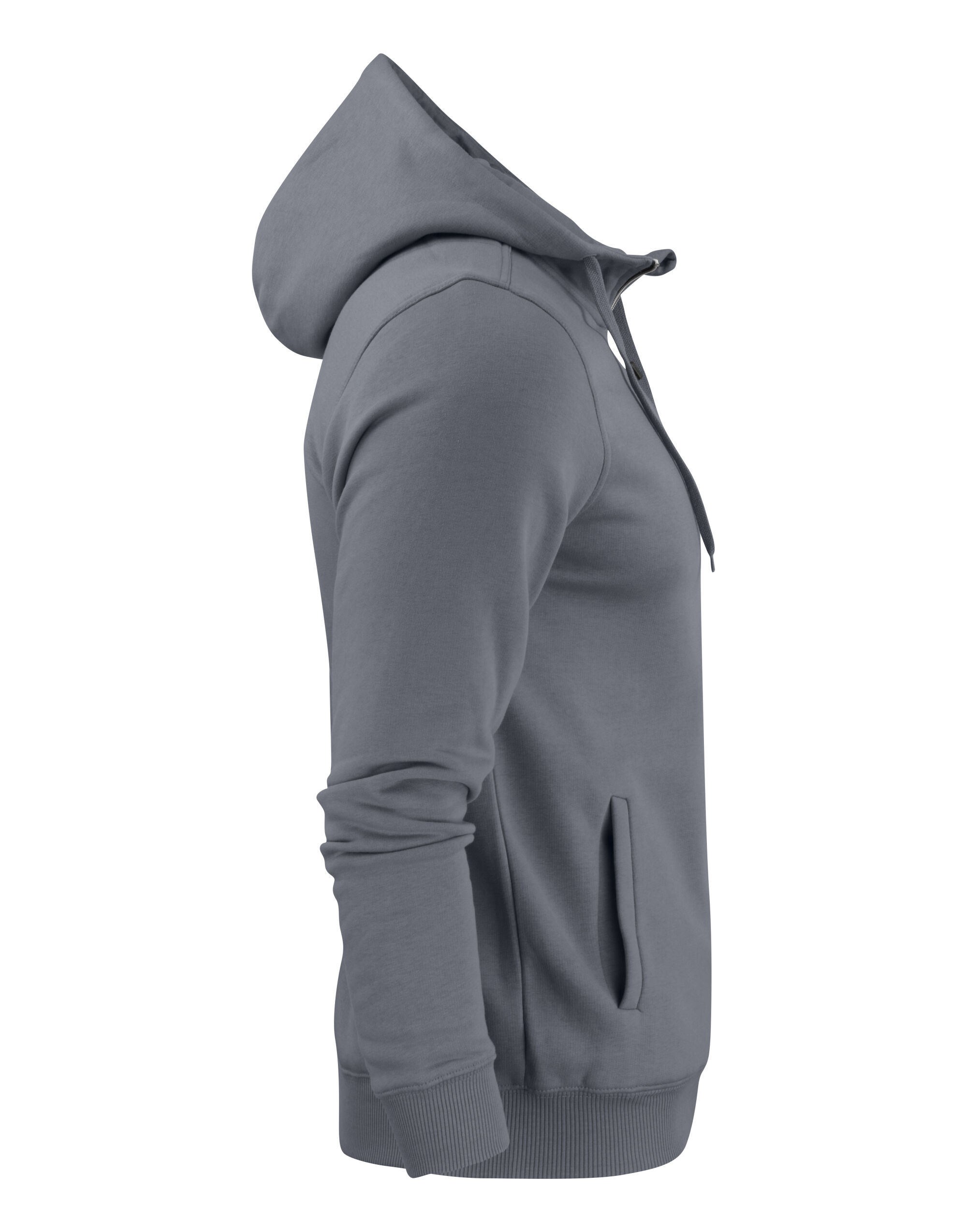 PE2262051 Steel Grey Mens Full Zip Hoodie
