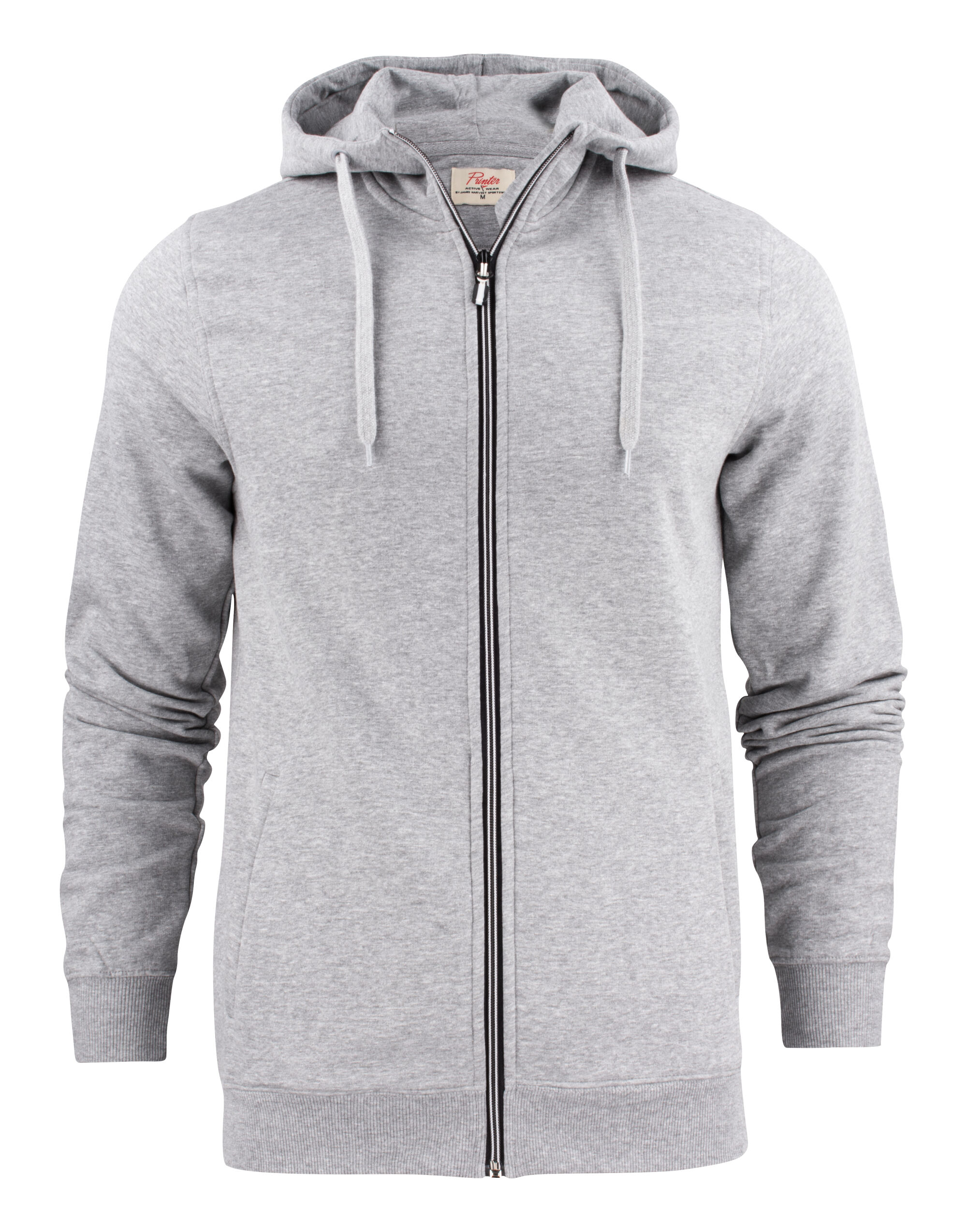 PE2262051 Grey Melange Mens Full Zip Hoodie