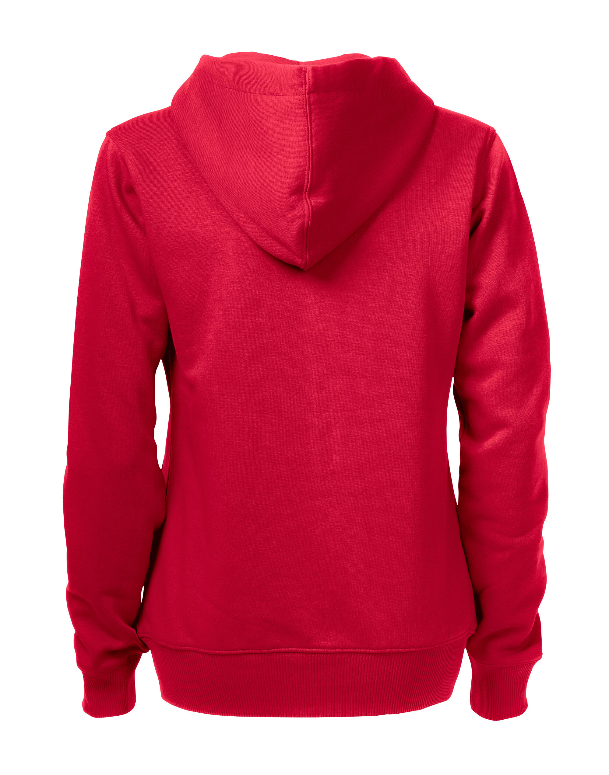 PE2262052 Red Ladies Overhead Full Zip Hoody