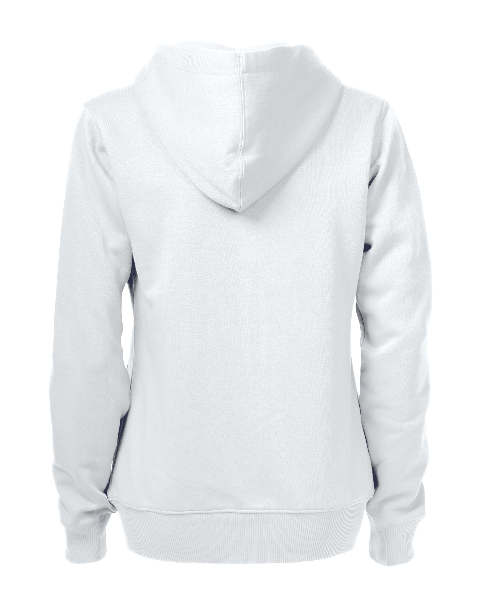 PE2262052 White Ladies Overhead Full Zip Hoody