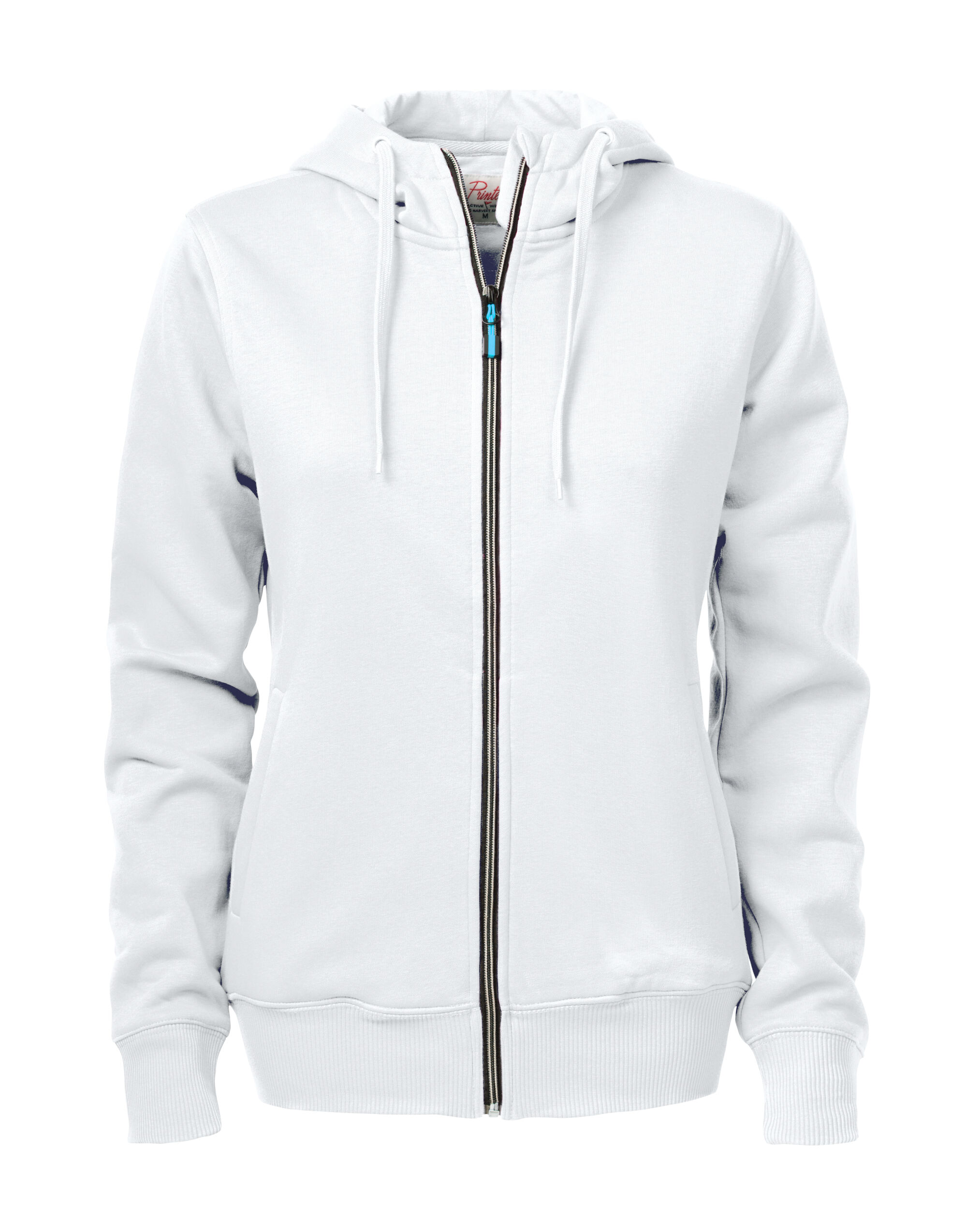 PE2262052 Ladies Overhead Full Zip Hoody White PE2262052 Ladies Overhead Full Zip Hoody White