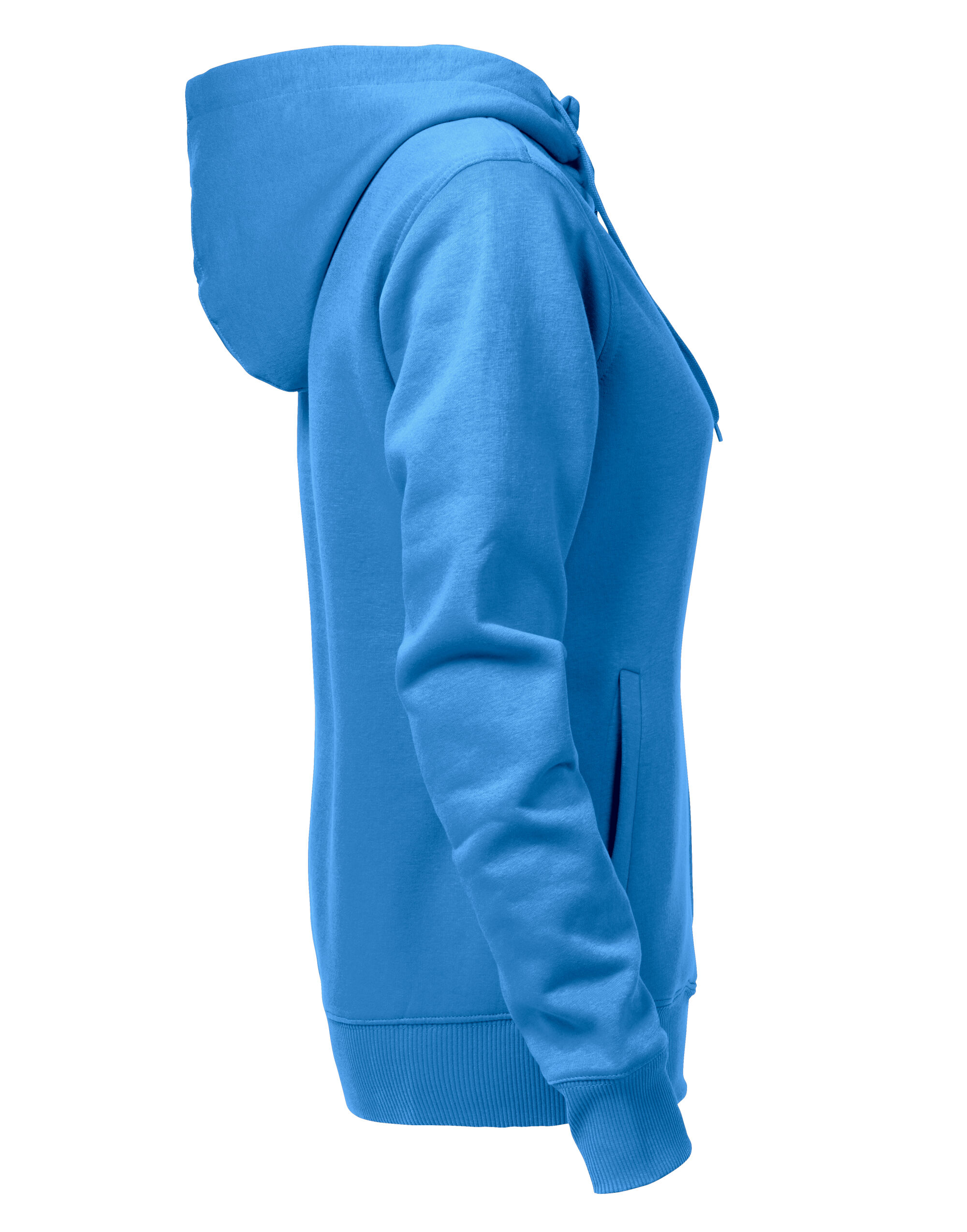 PE2262052 Ocean Blue Ladies Overhead Full Zip Hoody