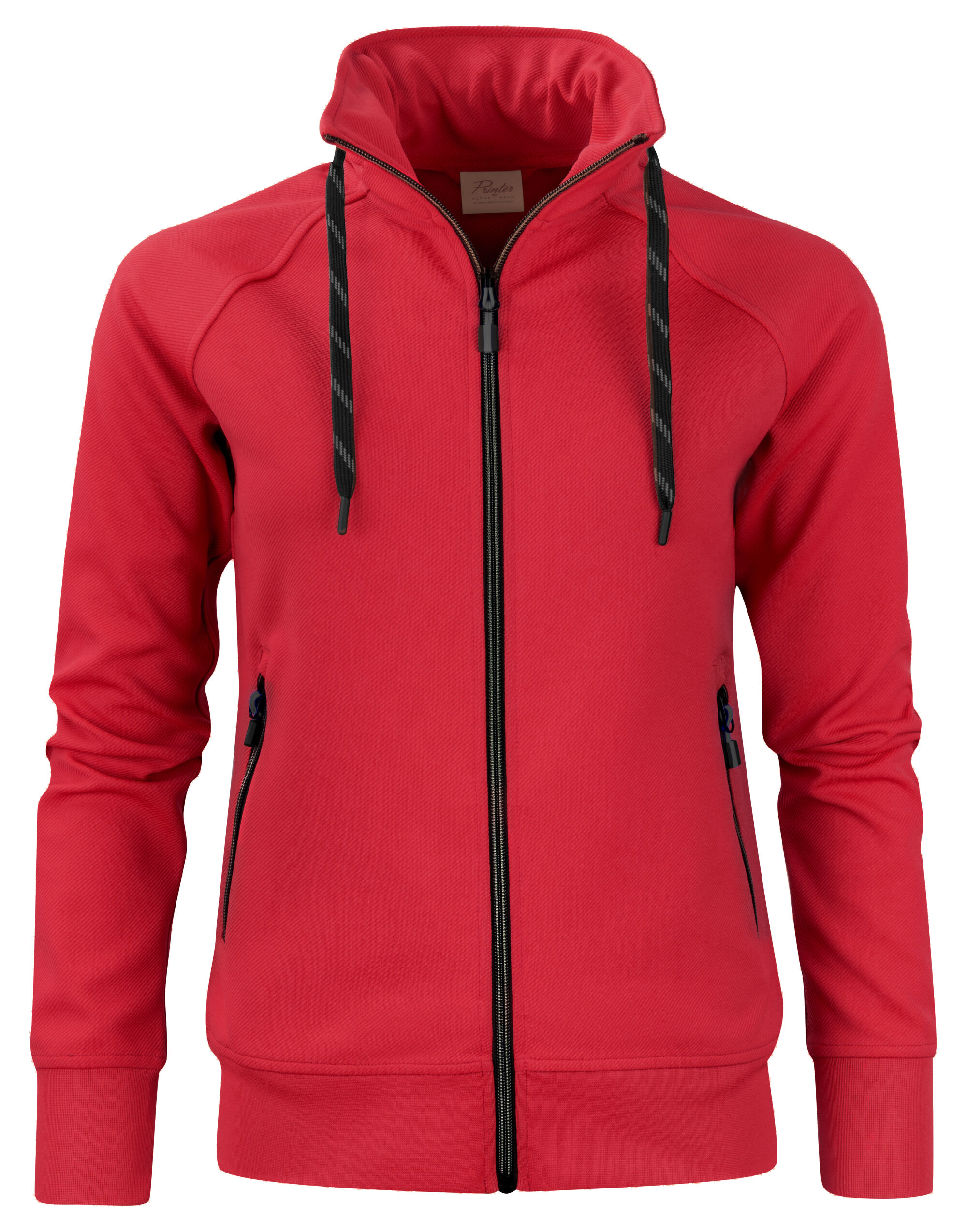 PE2262064 Red Ladies Jog Full Zip Sweatshirt