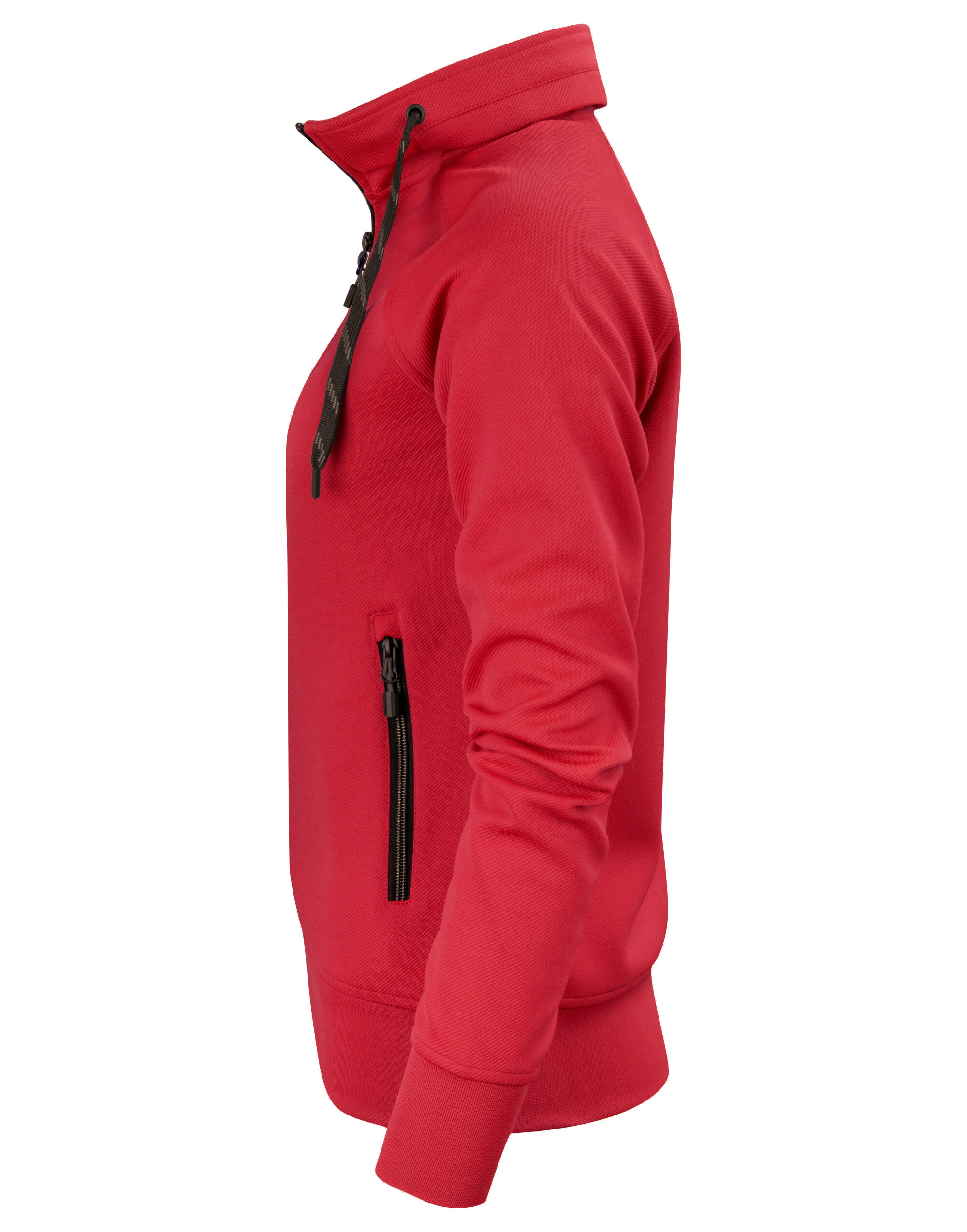 PE2262064 Red Ladies Jog Full Zip Sweatshirt