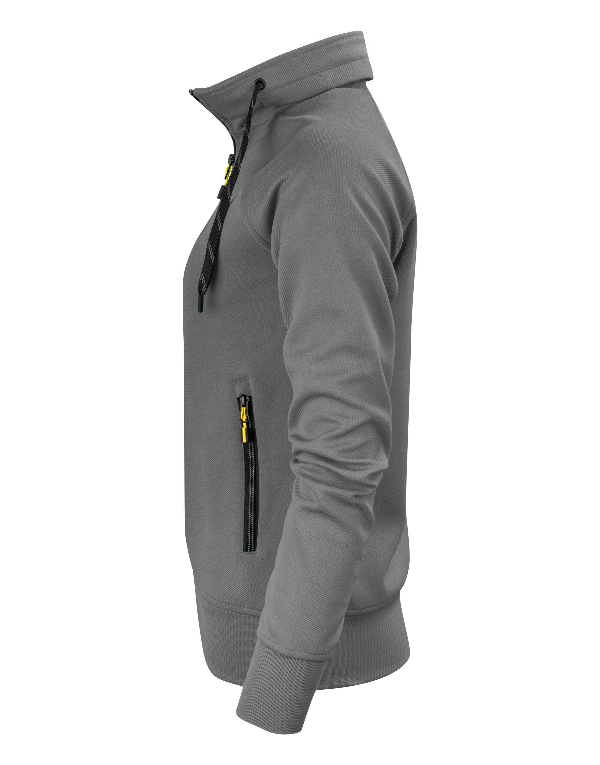 PE2262064 Steel Grey Ladies Jog Full Zip Sweatshirt