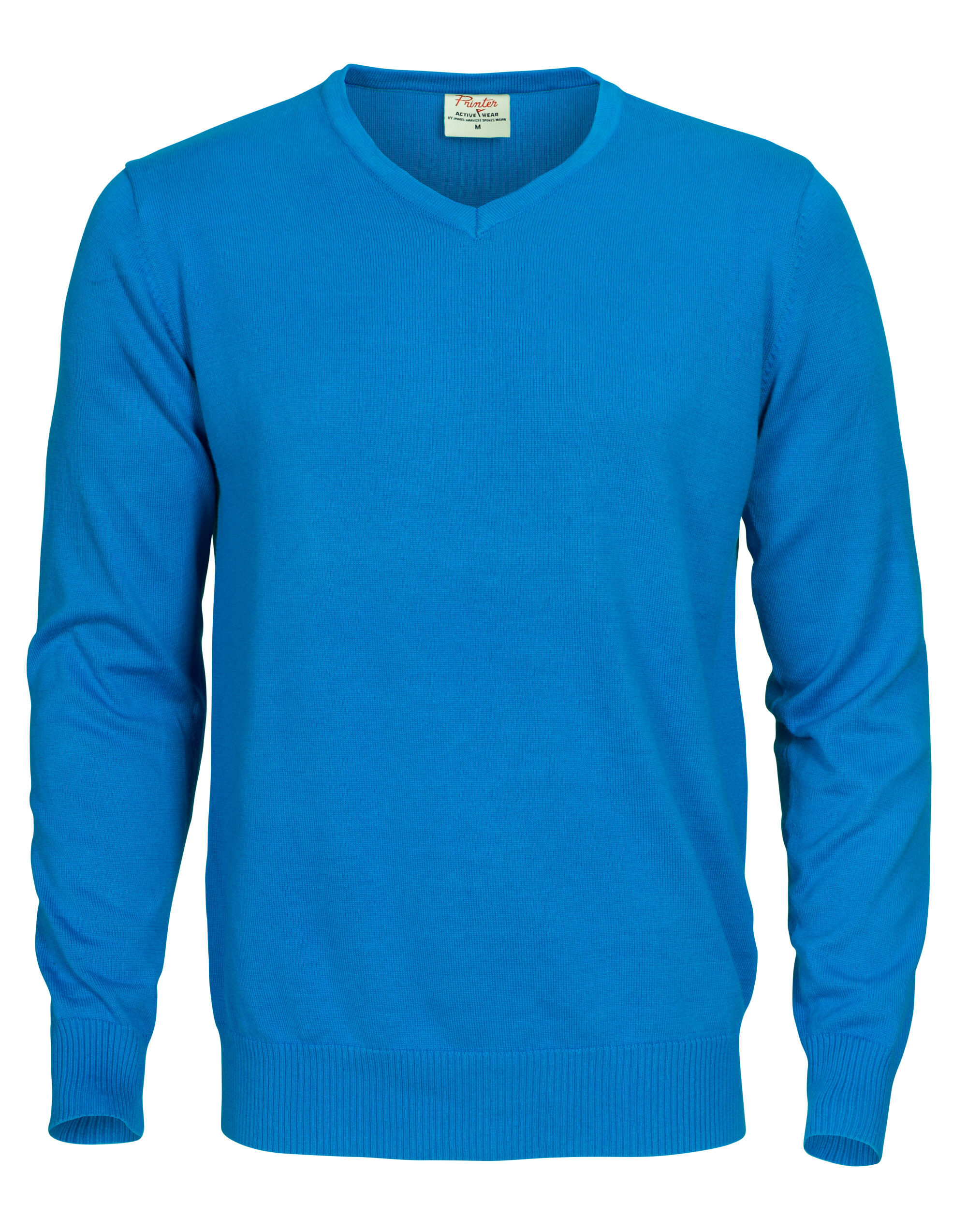 PE2262501 Forehand Knitted V Neck Sweater Ocean Blue