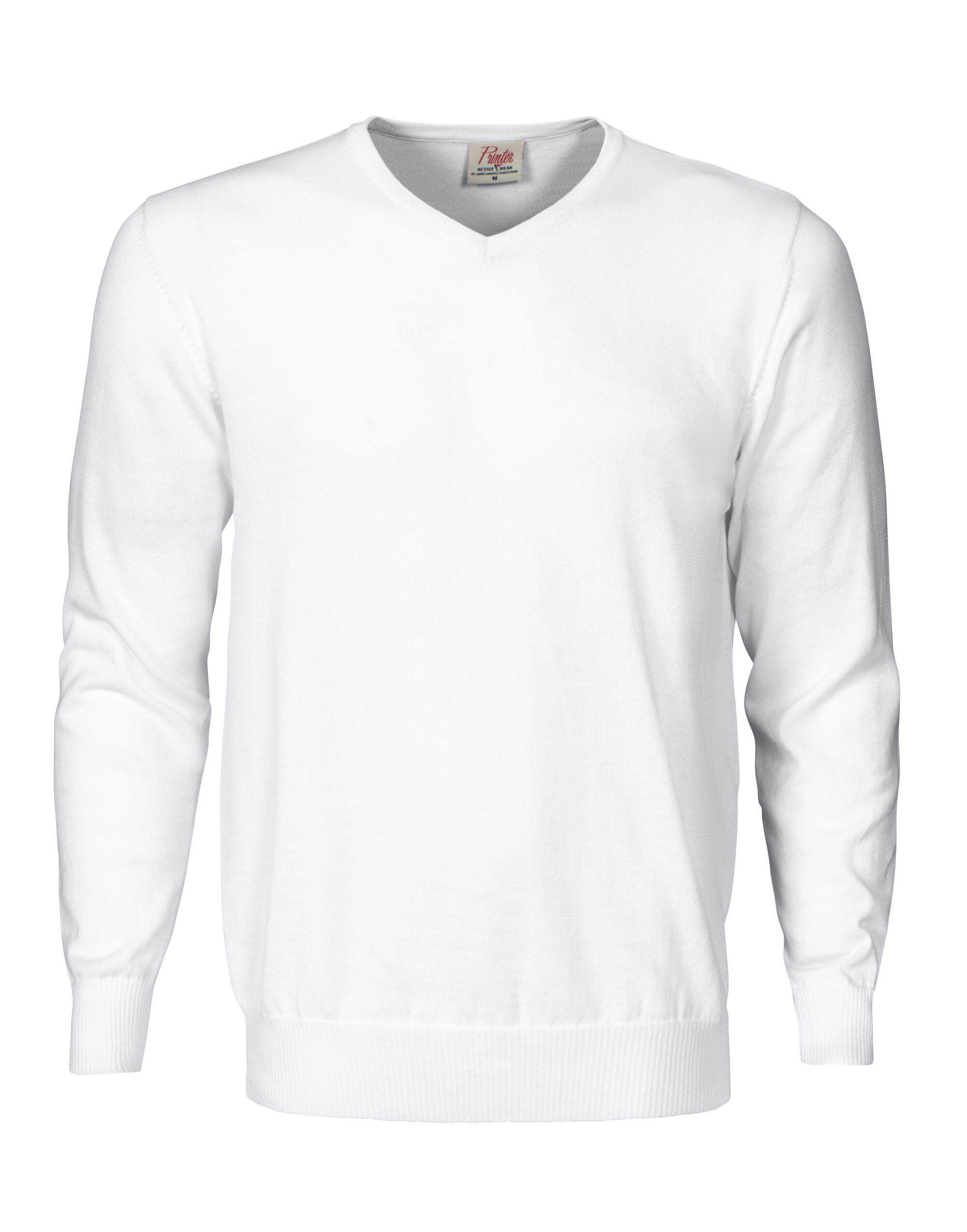 PE2262501 Forehand Knitted V Neck Sweater White