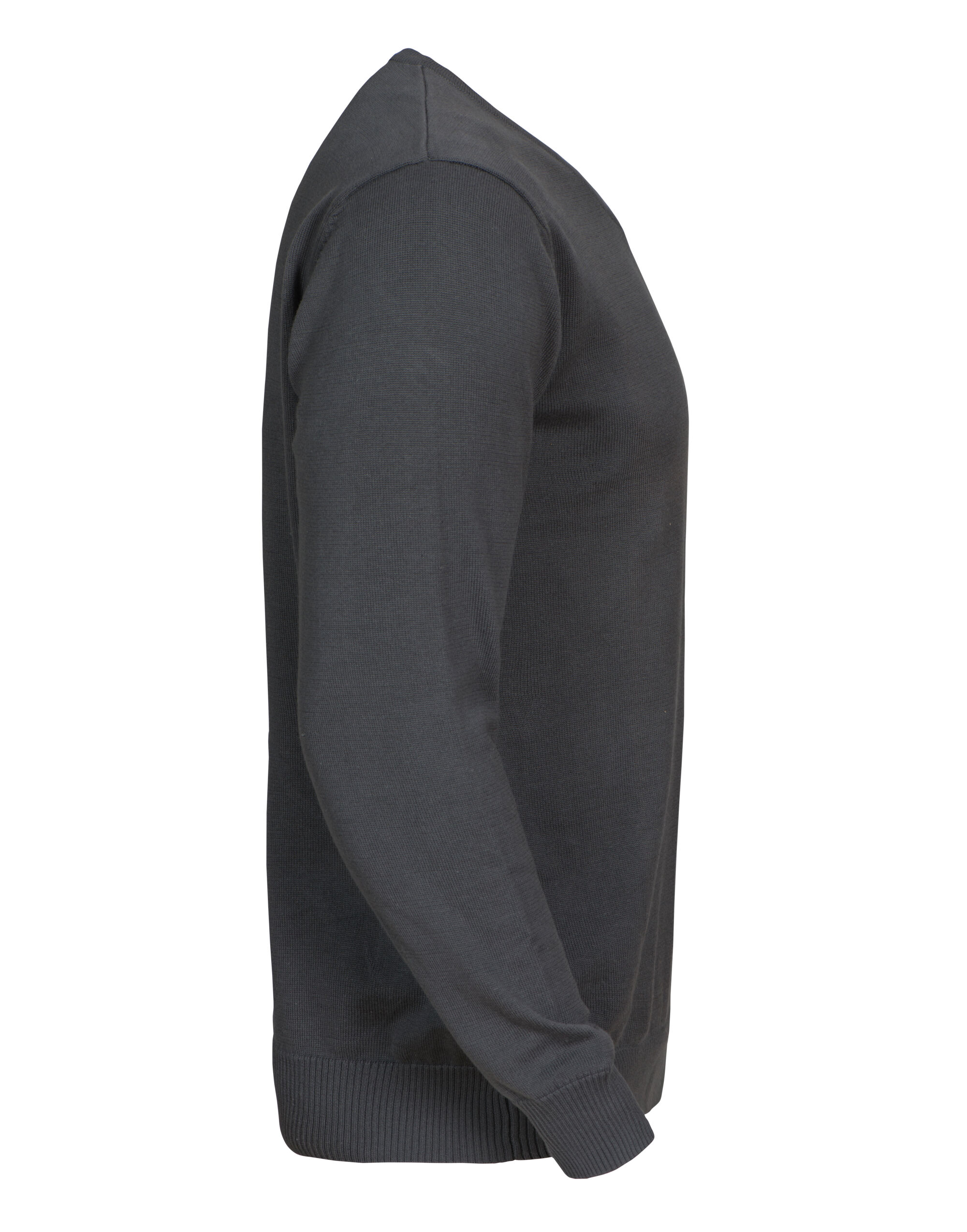 PE2262501 Steel Grey Forehand Knitted V Neck Sweater