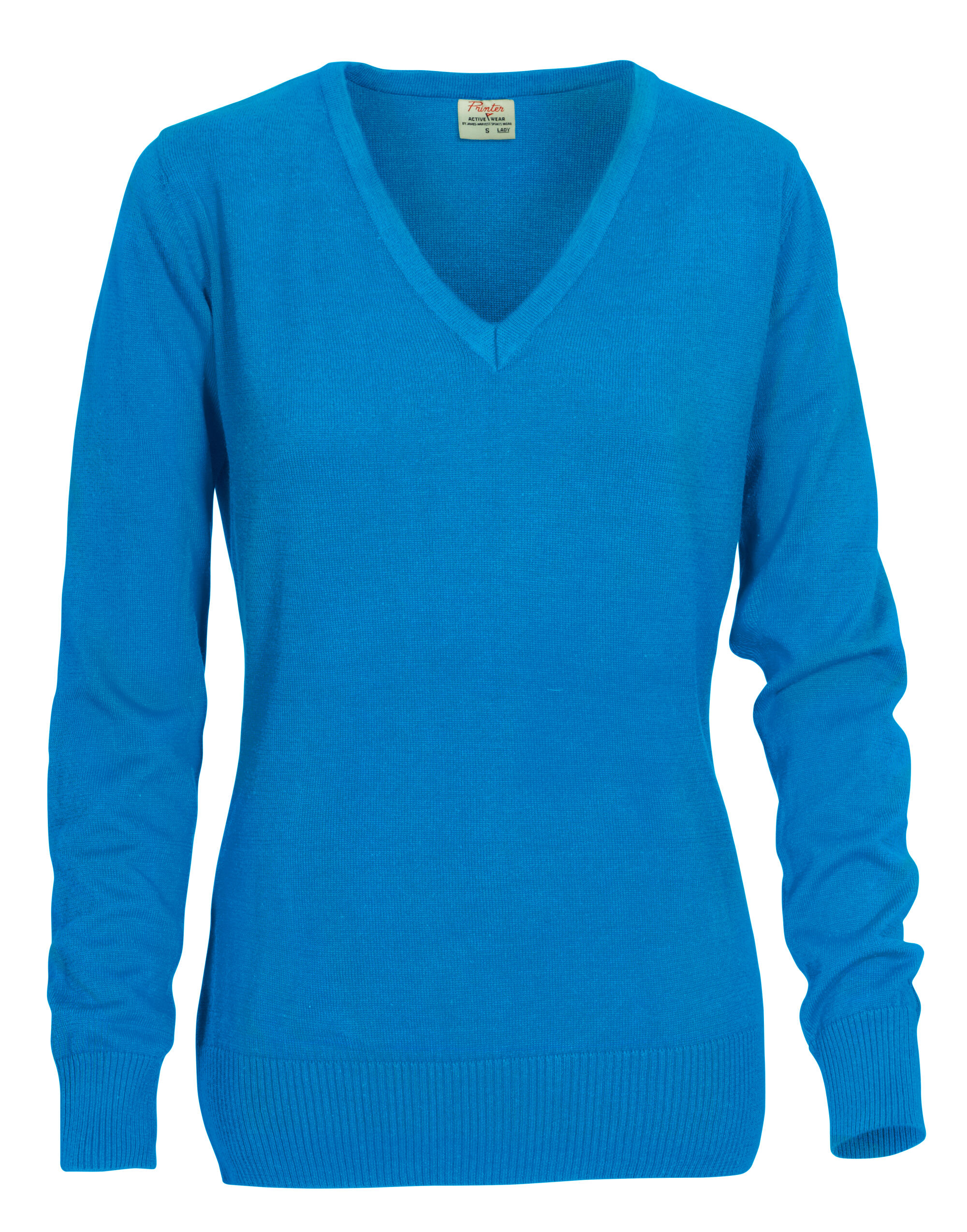 PE2262502 Ladies Forehand Knitted V Neck Ocean Blue PE2262502 Ladies Forehand Knitted V Neck Ocean Blue