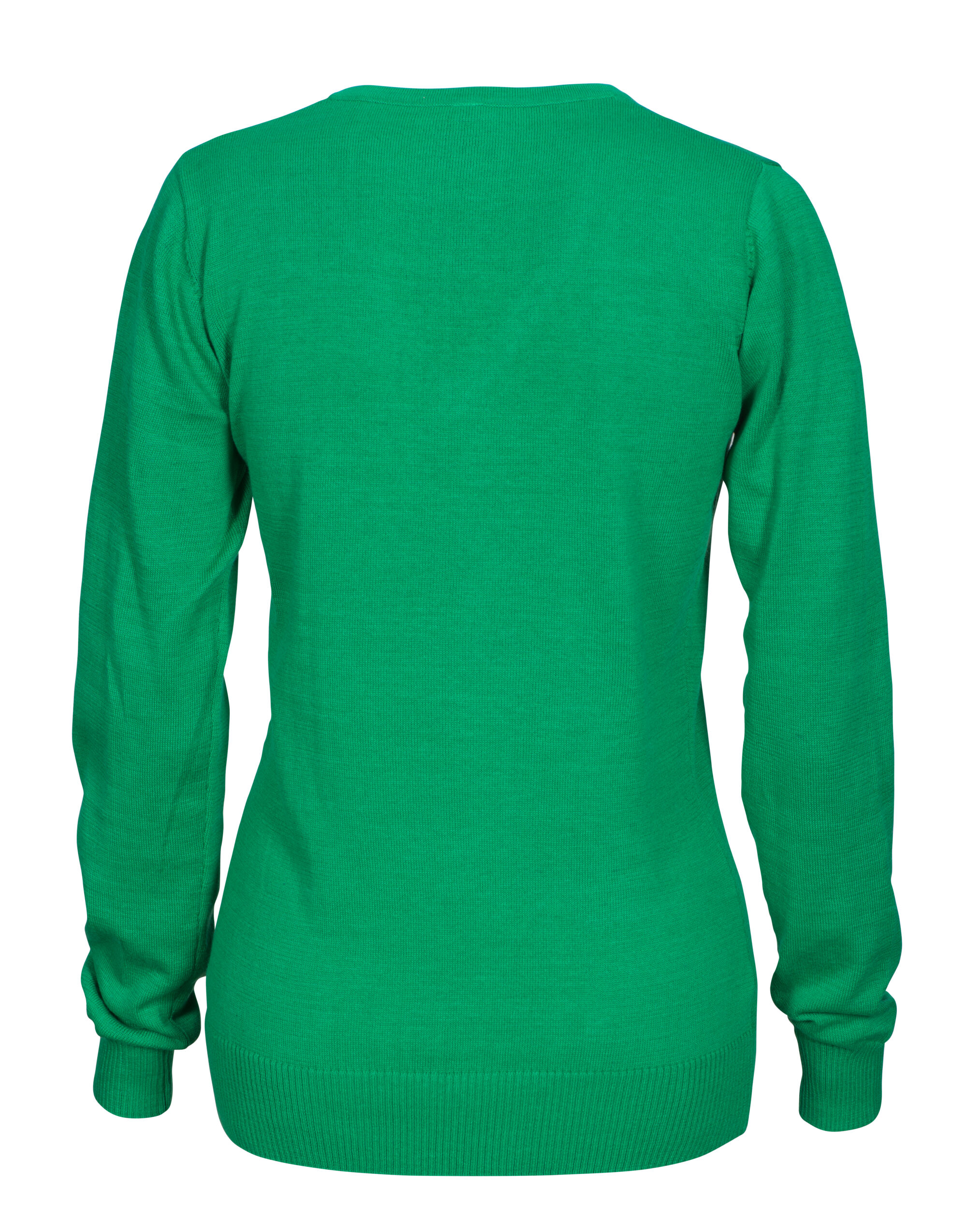 PE2262502 Ladies Forehand Knitted V Neck Fresh Green