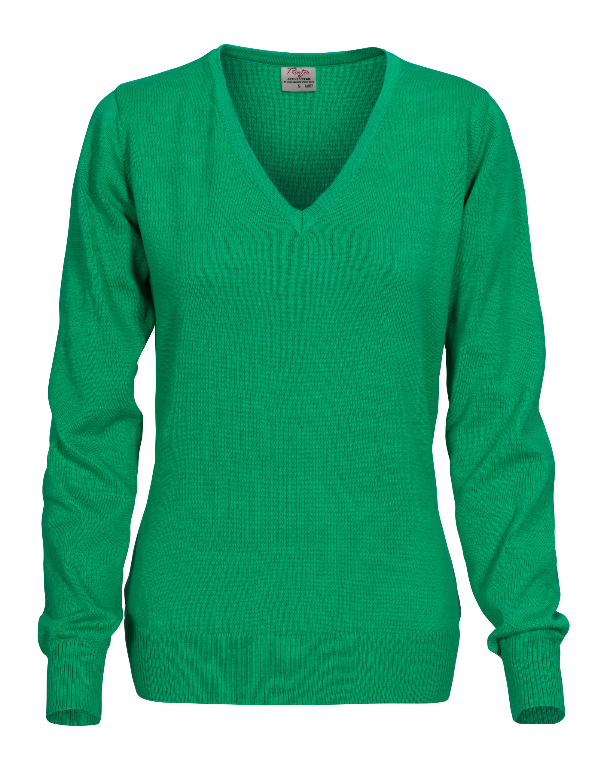 PE2262502 Ladies Forehand Knitted V Neck Fresh Green