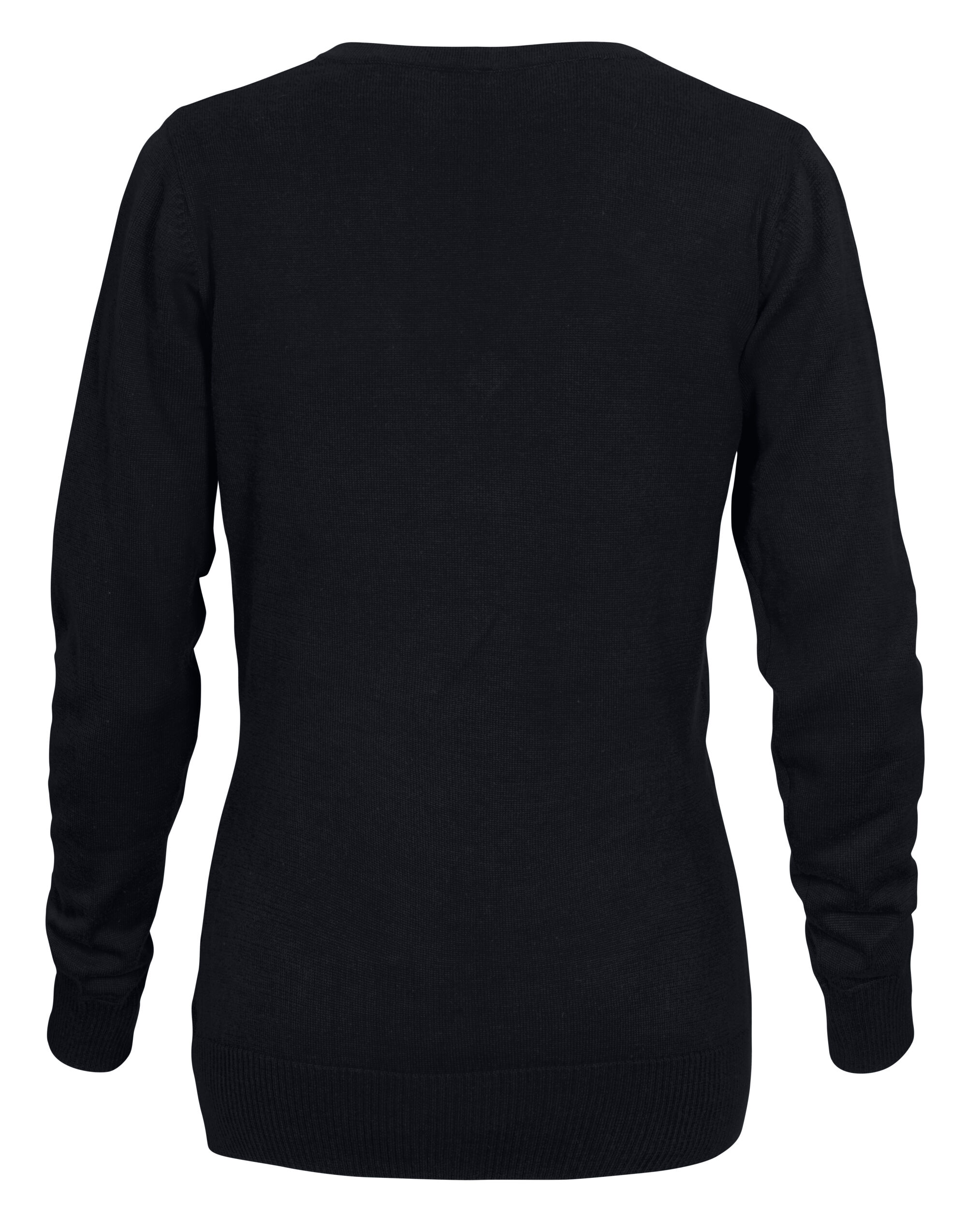 PE2262502 Ladies Forehand Knitted V Neck Black