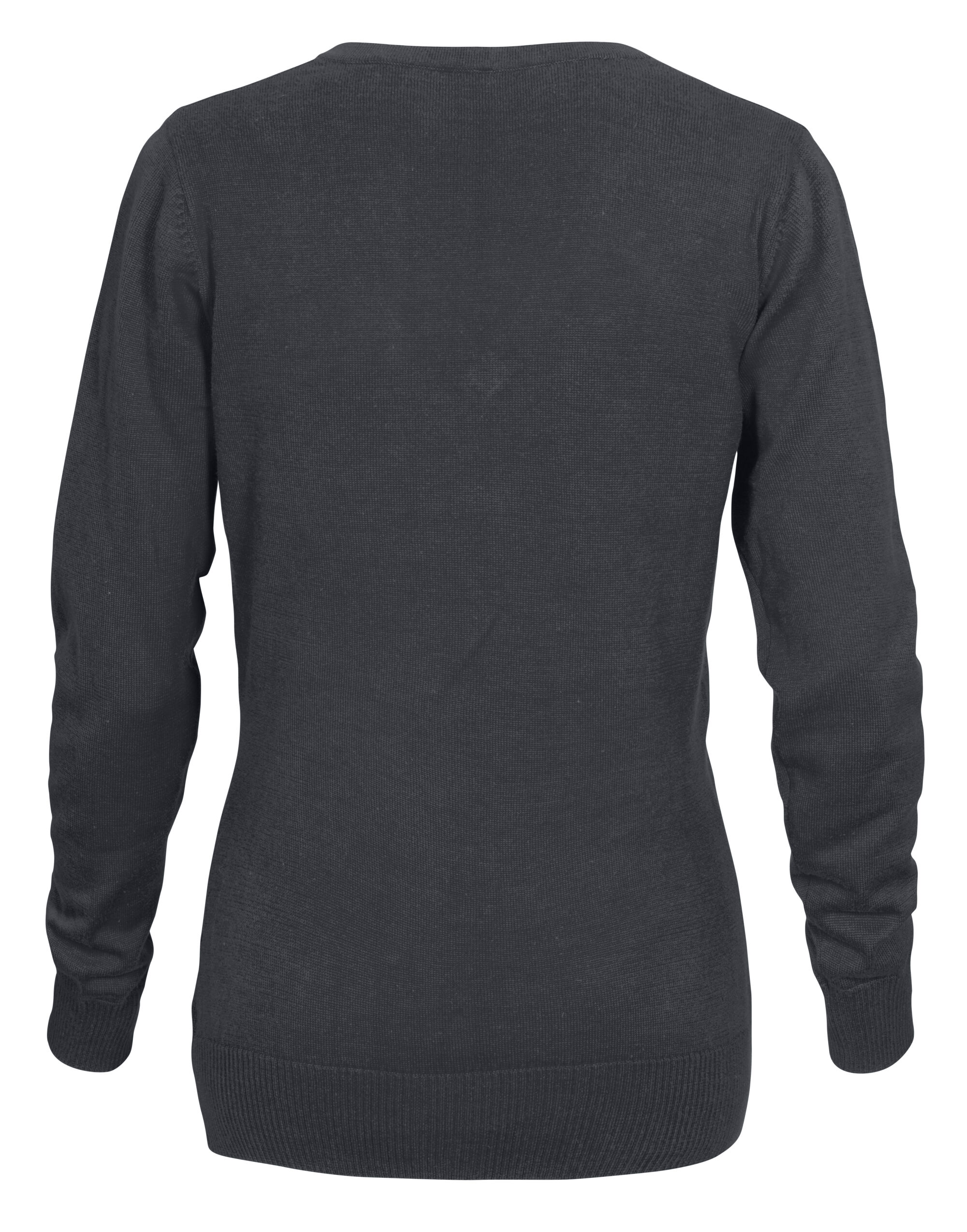 PE2262502 Ladies Forehand Knitted V Neck Steel Grey