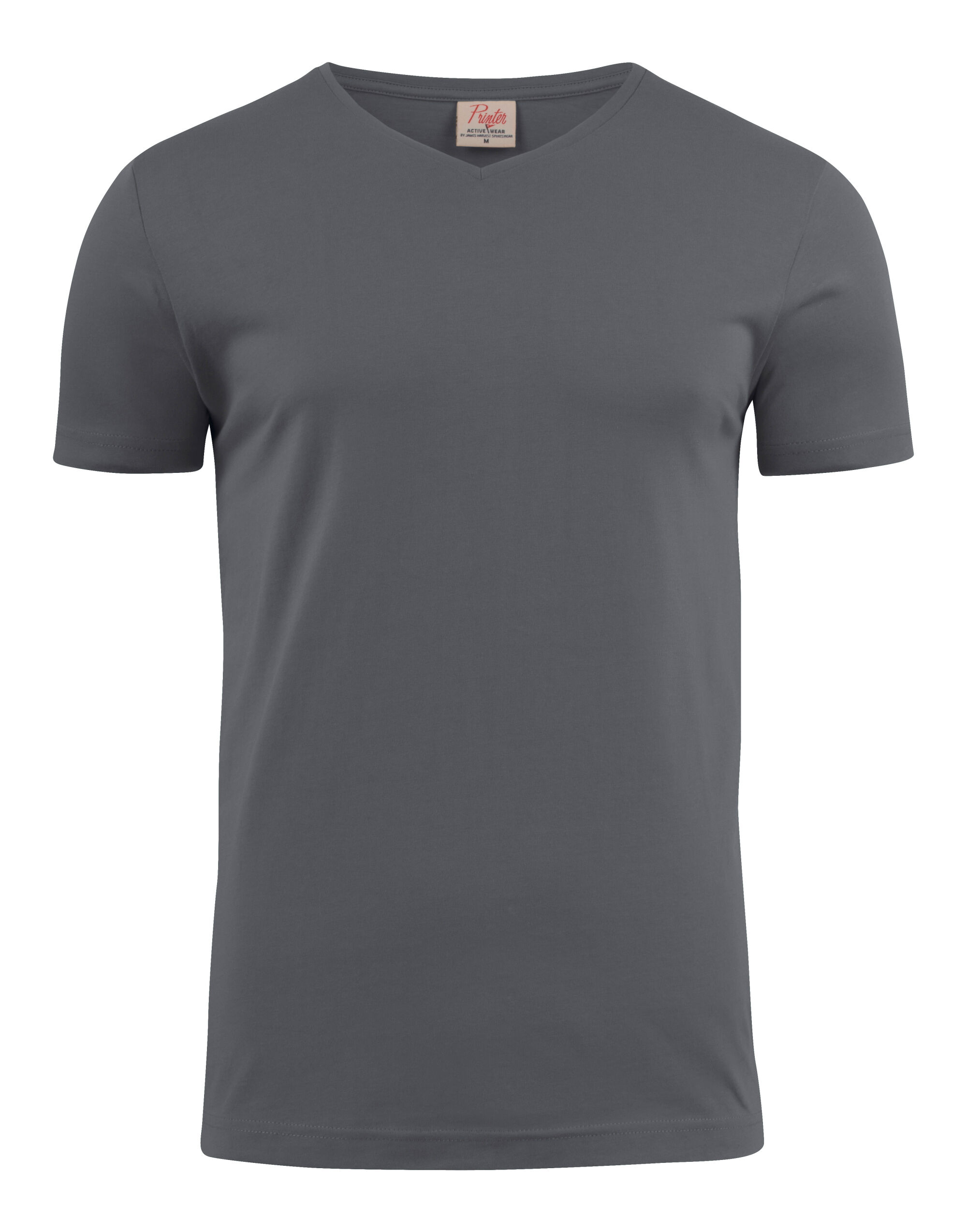 PE2264024 Steel Grey Heavy V-Neck T-Shirt PE2264024 Steel Grey Heavy V-Neck T-Shirt