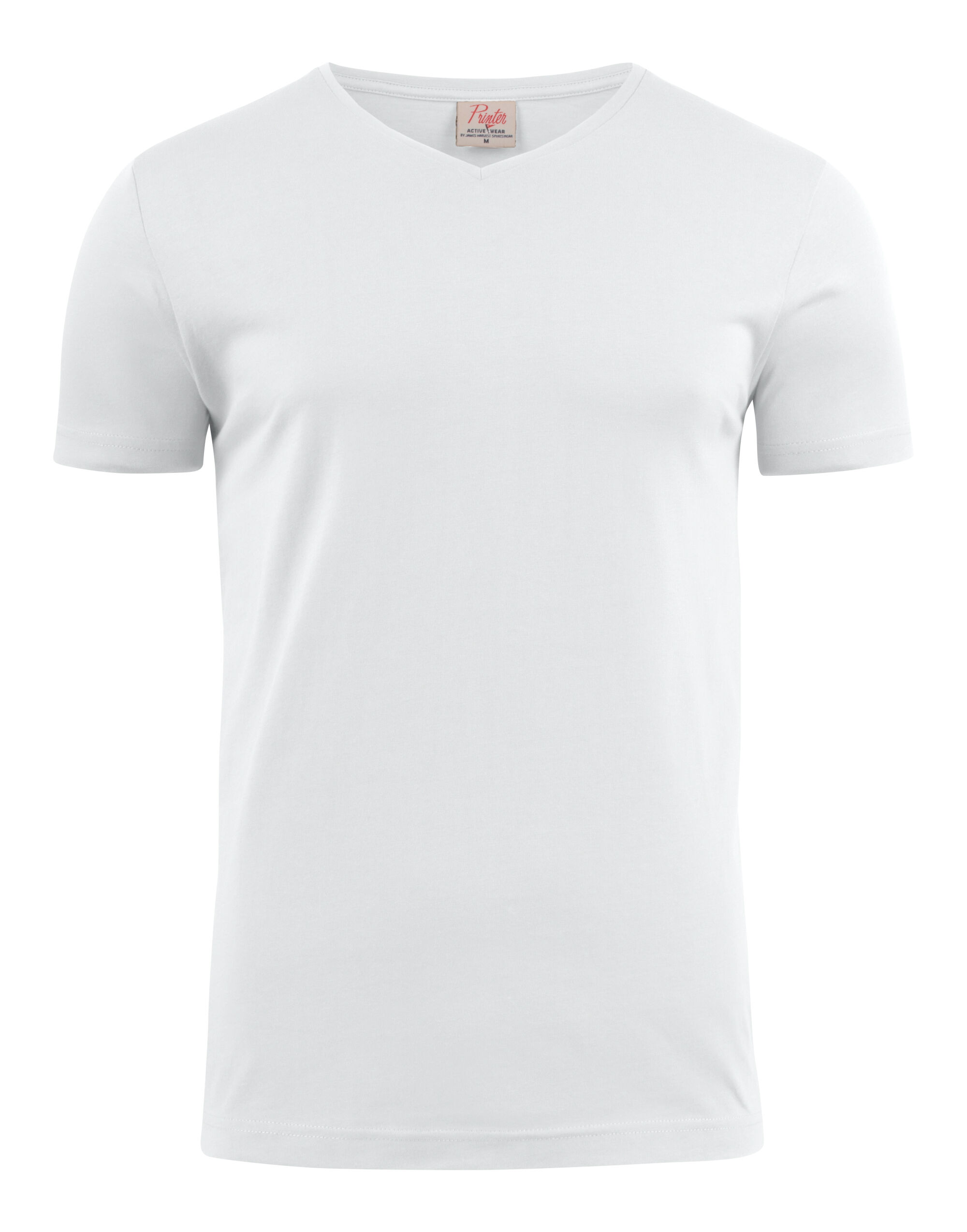 PE2264024 White Heavy V-Neck T-Shirt PE2264024 White Heavy V-Neck T-Shirt
