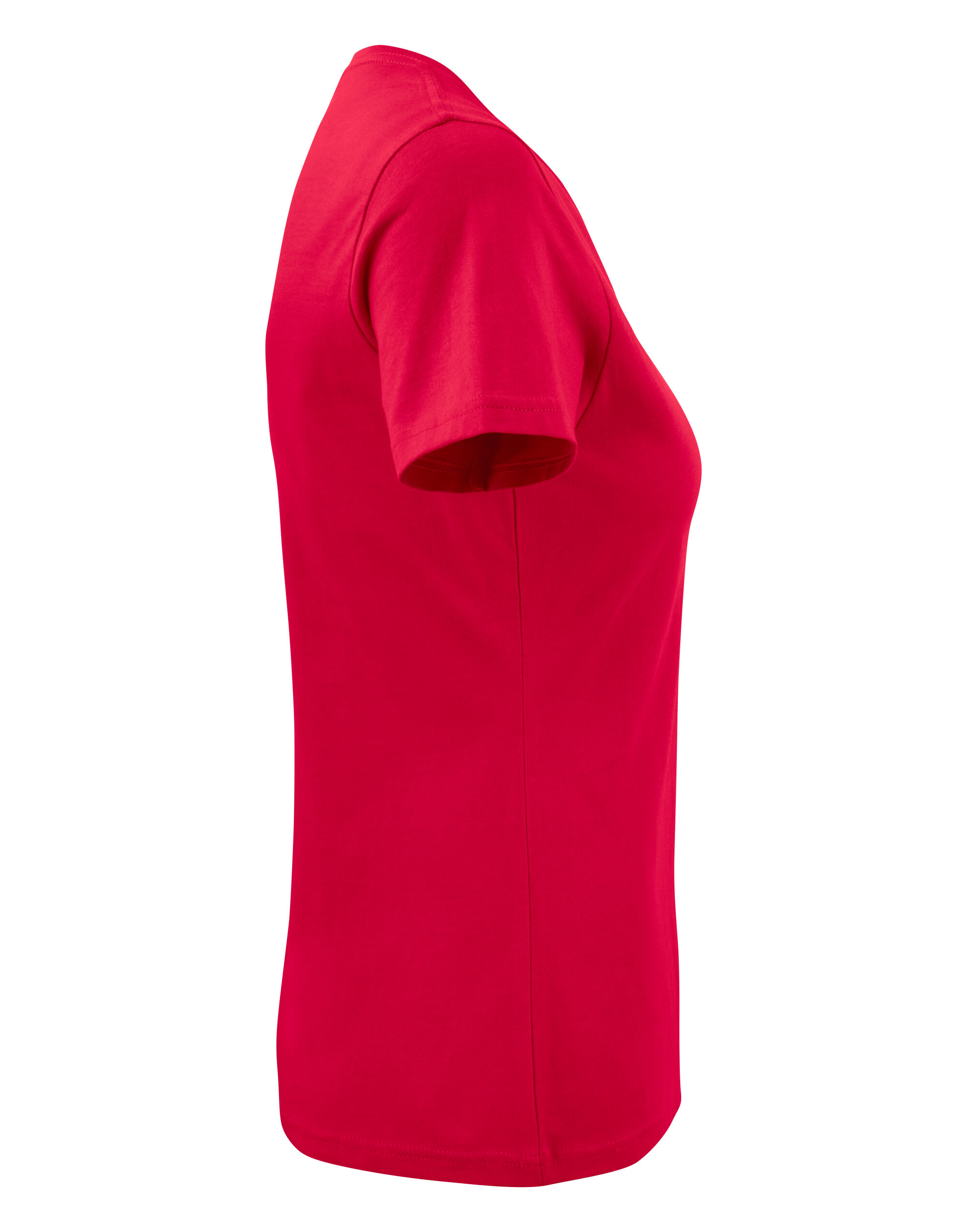 PE2264025 Red Ladies Heavy V-Neck T-Shirt