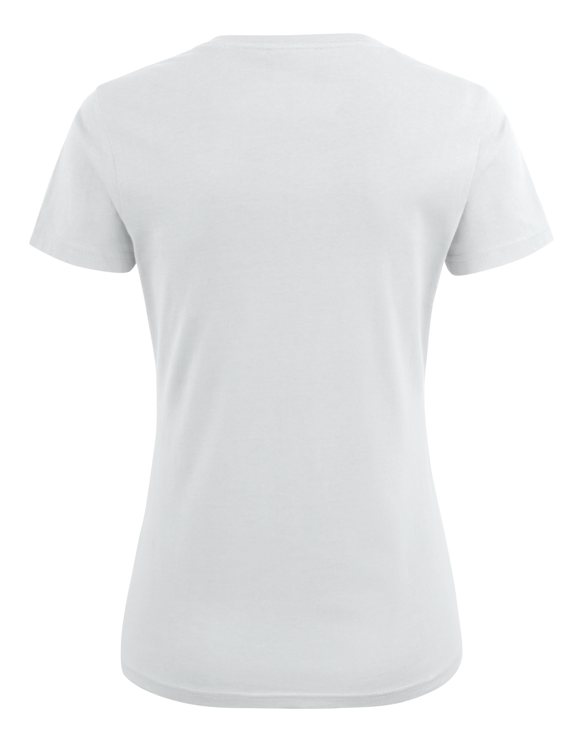 PE2264025 White Ladies Heavy V-Neck T-Shirt