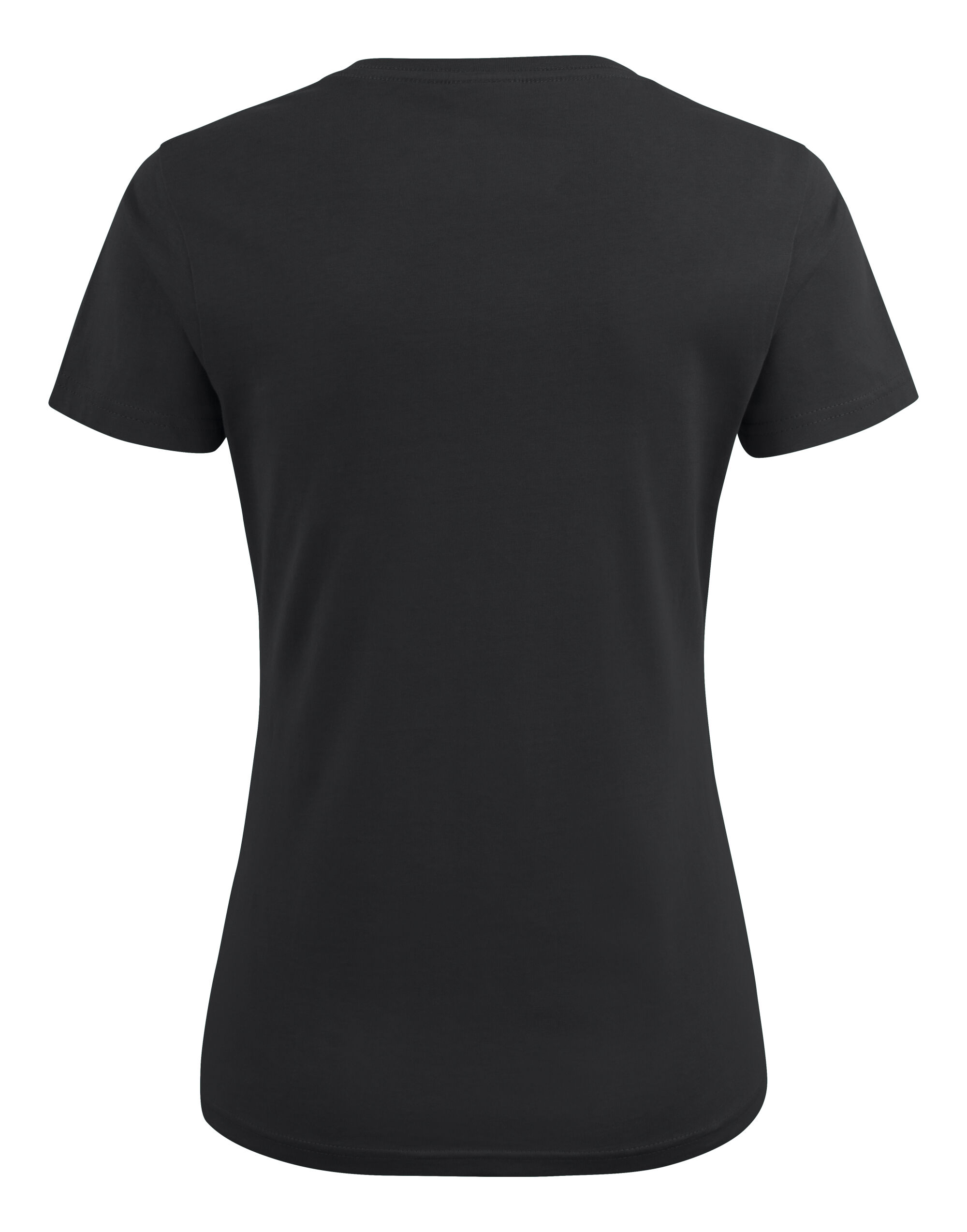 PE2264025 Black Ladies Heavy V-Neck T-Shirt