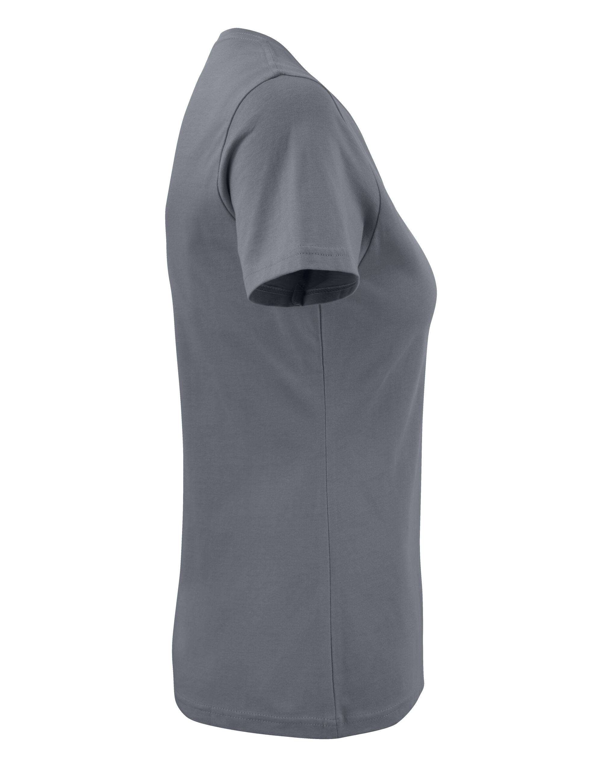PE2264025 Steel Grey Ladies Heavy V-Neck T-Shirt