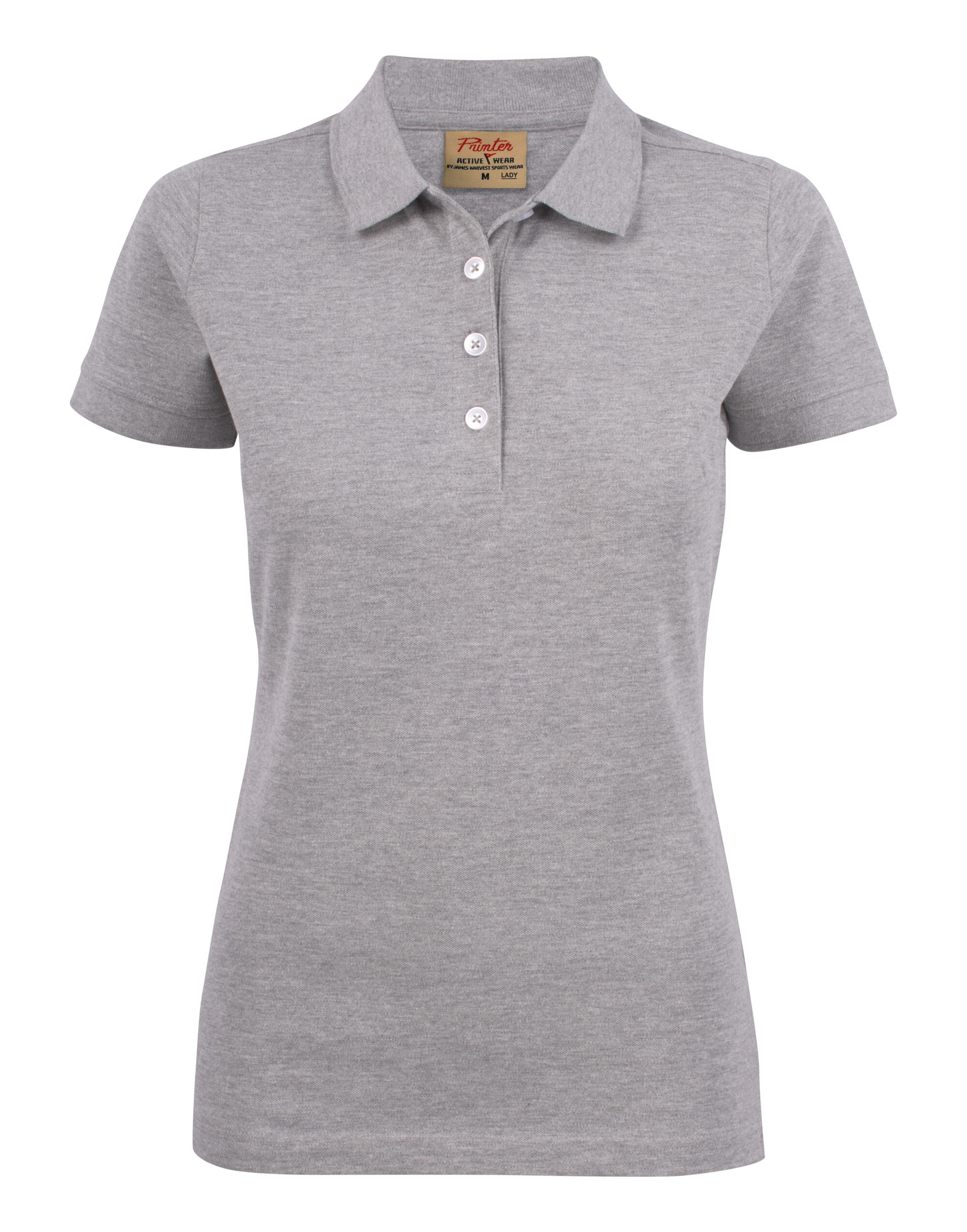 PE2265021 Ladies Surf Stretch Polo Grey Melange PE2265021 Ladies Surf Stretch Polo Grey Melange