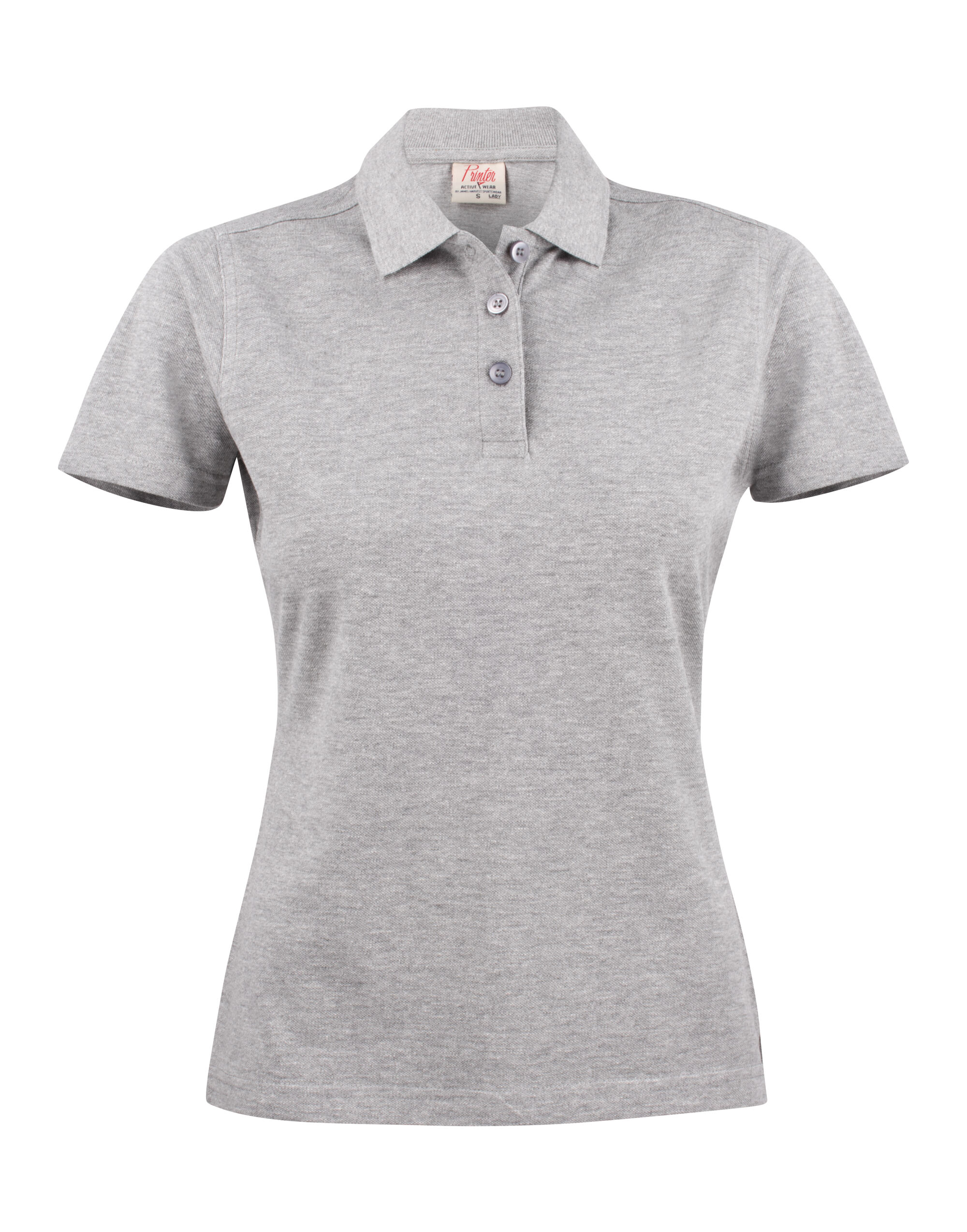 PE2265023 Ladies Surf Light Polo Grey Melange PE2265023 Ladies Surf Light Polo Grey Melange
