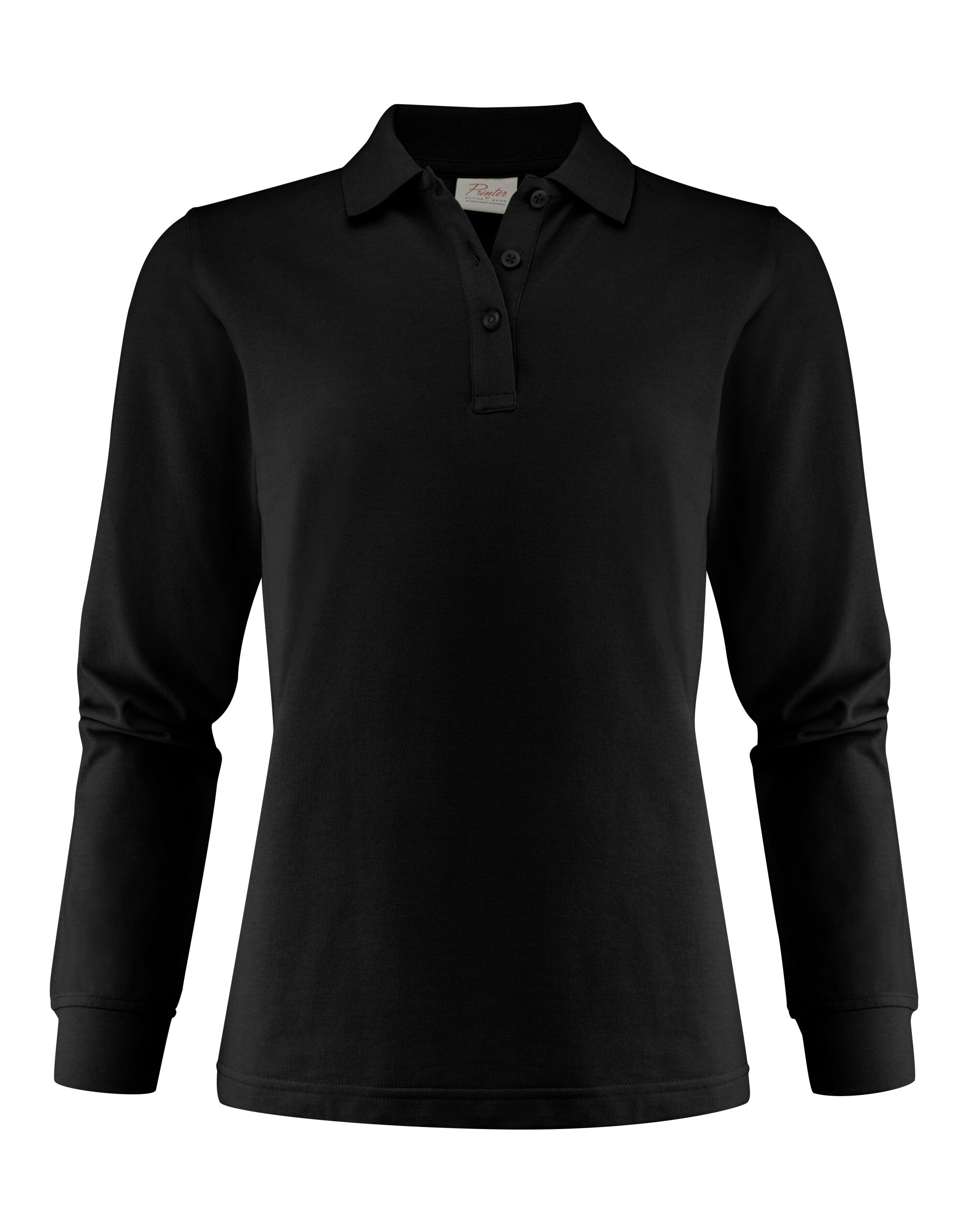PE2265027 Ladies Surf Pro Long Sleeve Polo Black PE2265027 Ladies Surf Pro Long Sleeve Polo Black
