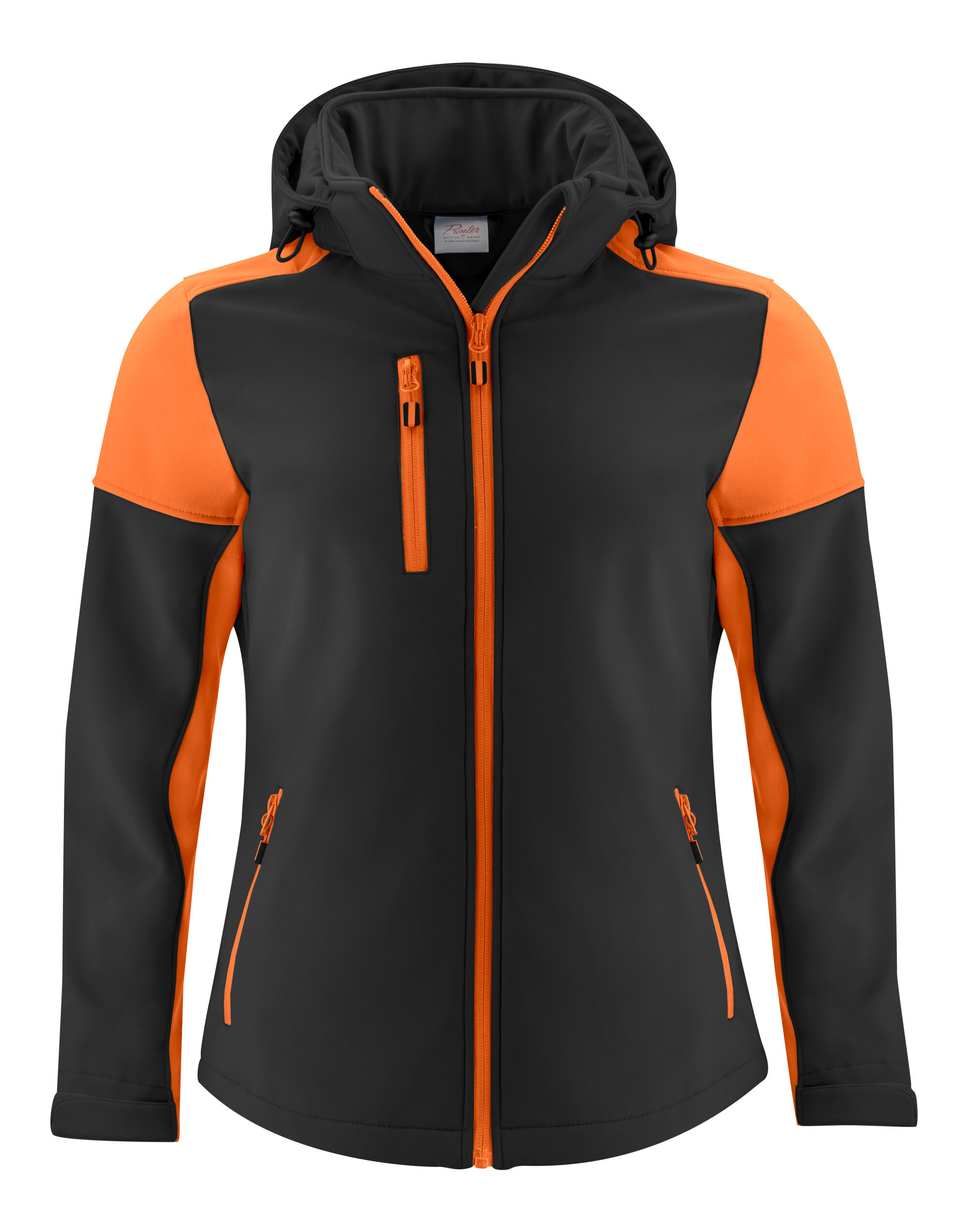 PP2261066 Ladies Softshell Black/Orange