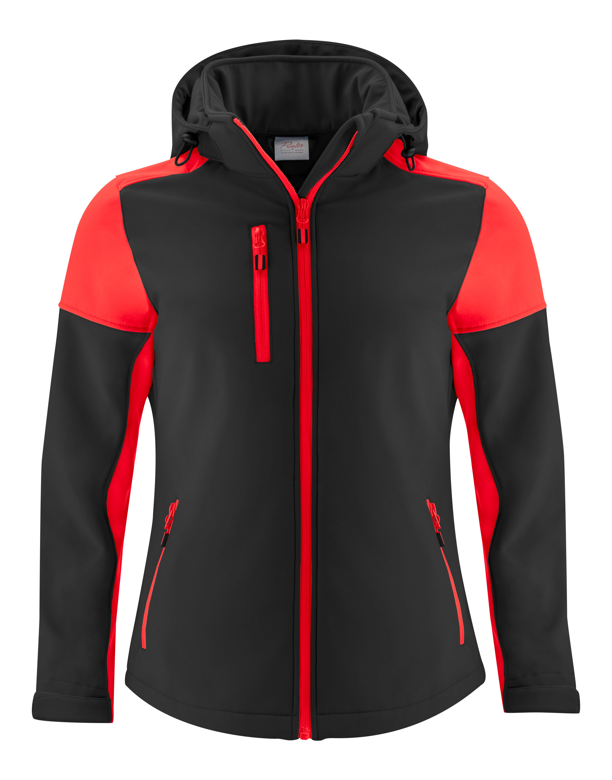 PP2261066 Ladies Softshell Black/Red