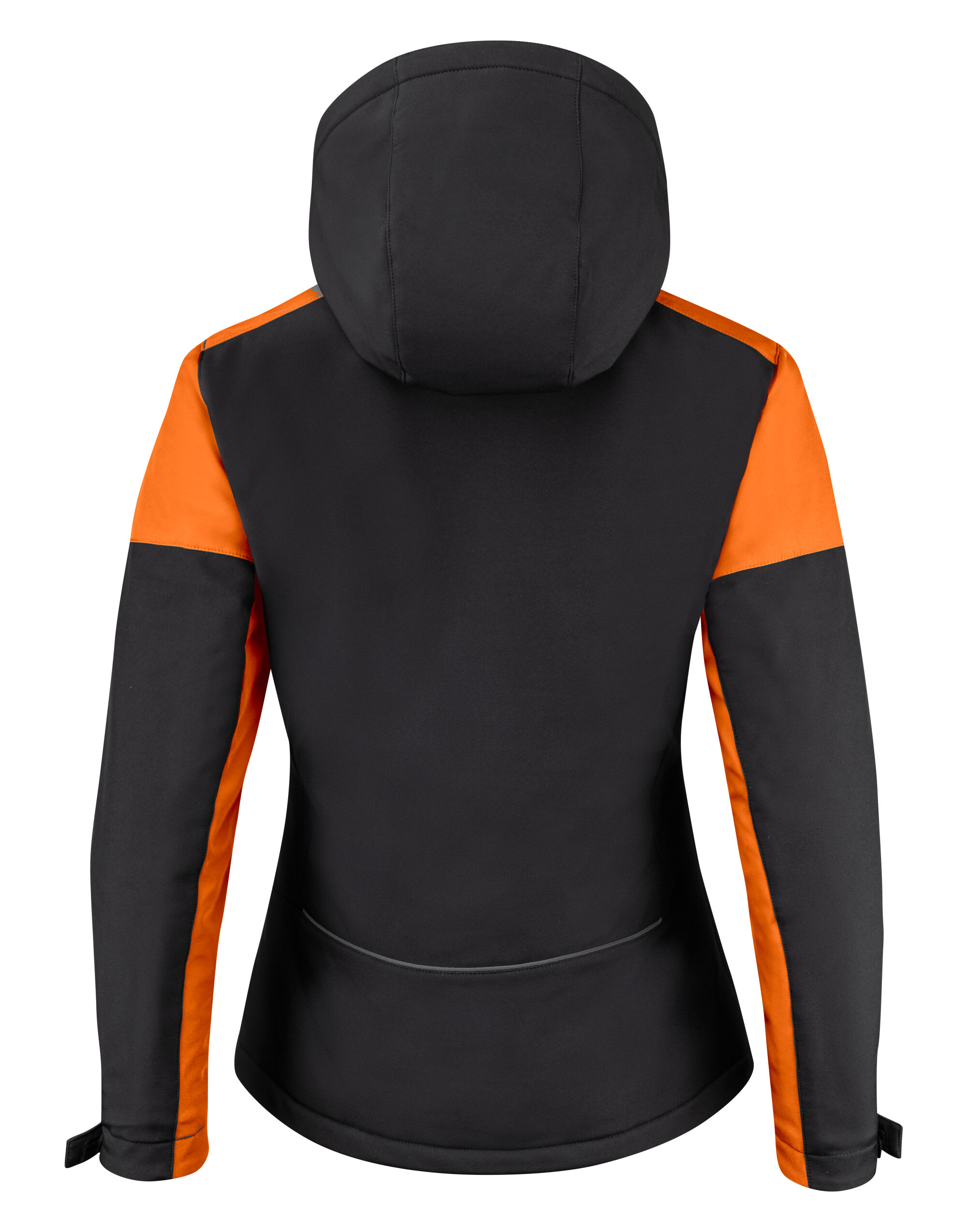 PP2261072 Ladies Padded Softshell Black/Orange