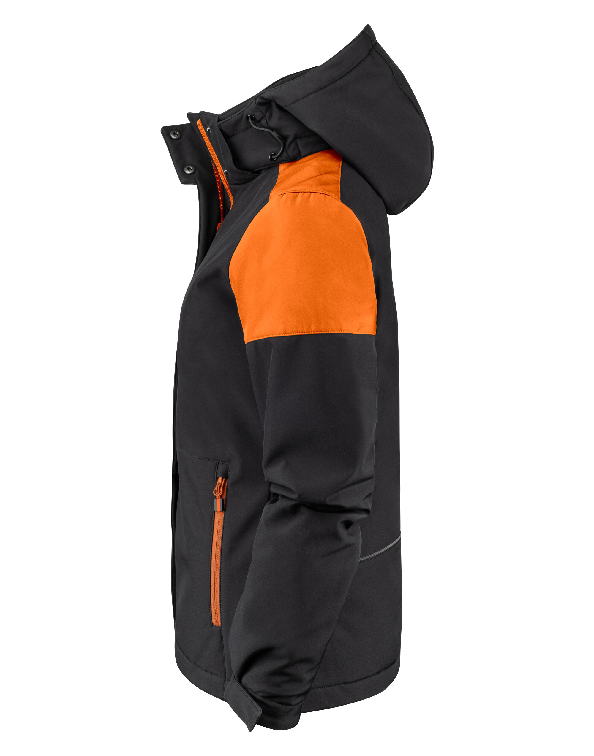 PP2261072 Ladies Padded Softshell Black/Orange