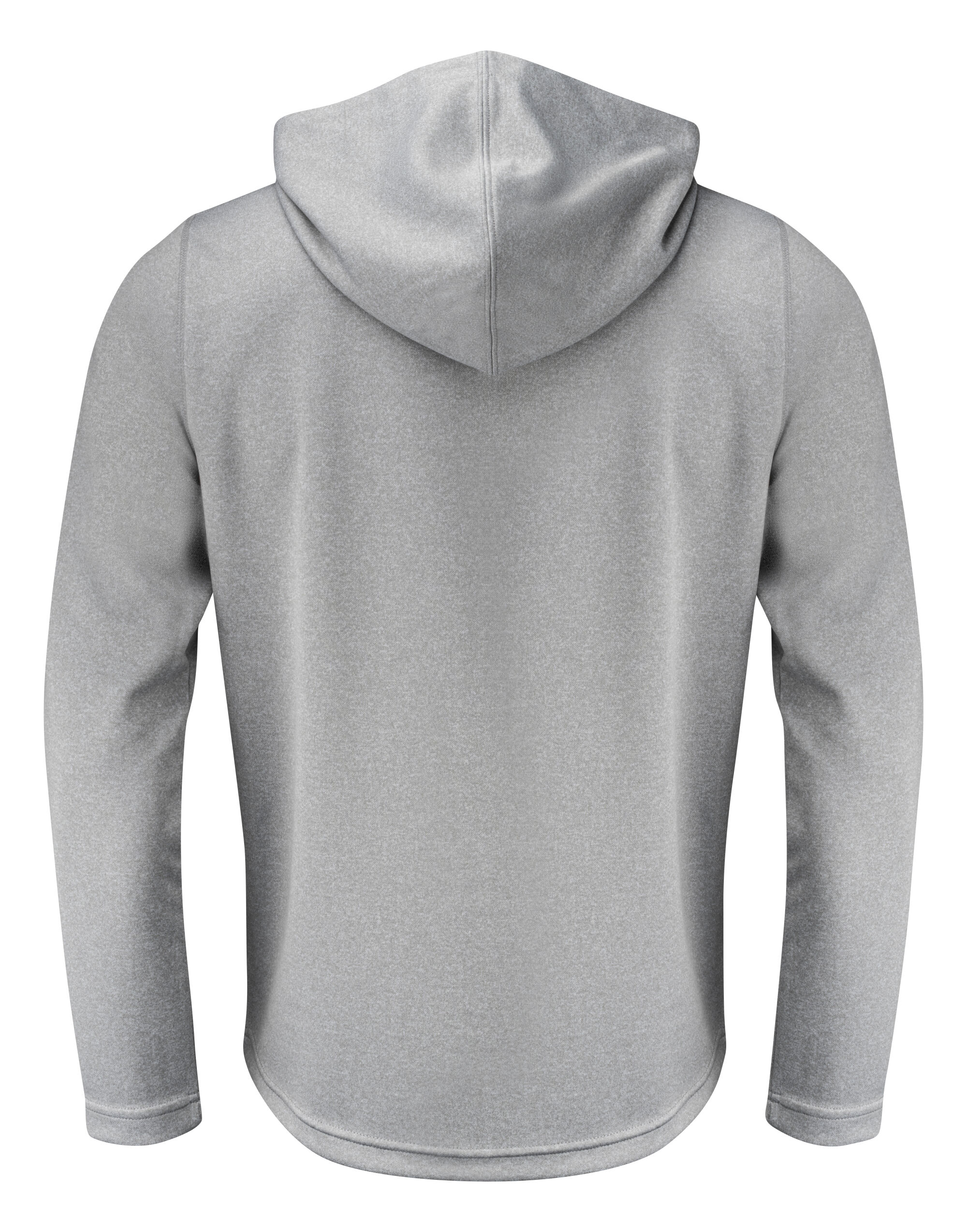 PR2262056 Grey Melange Layback Full Zip Hoodie