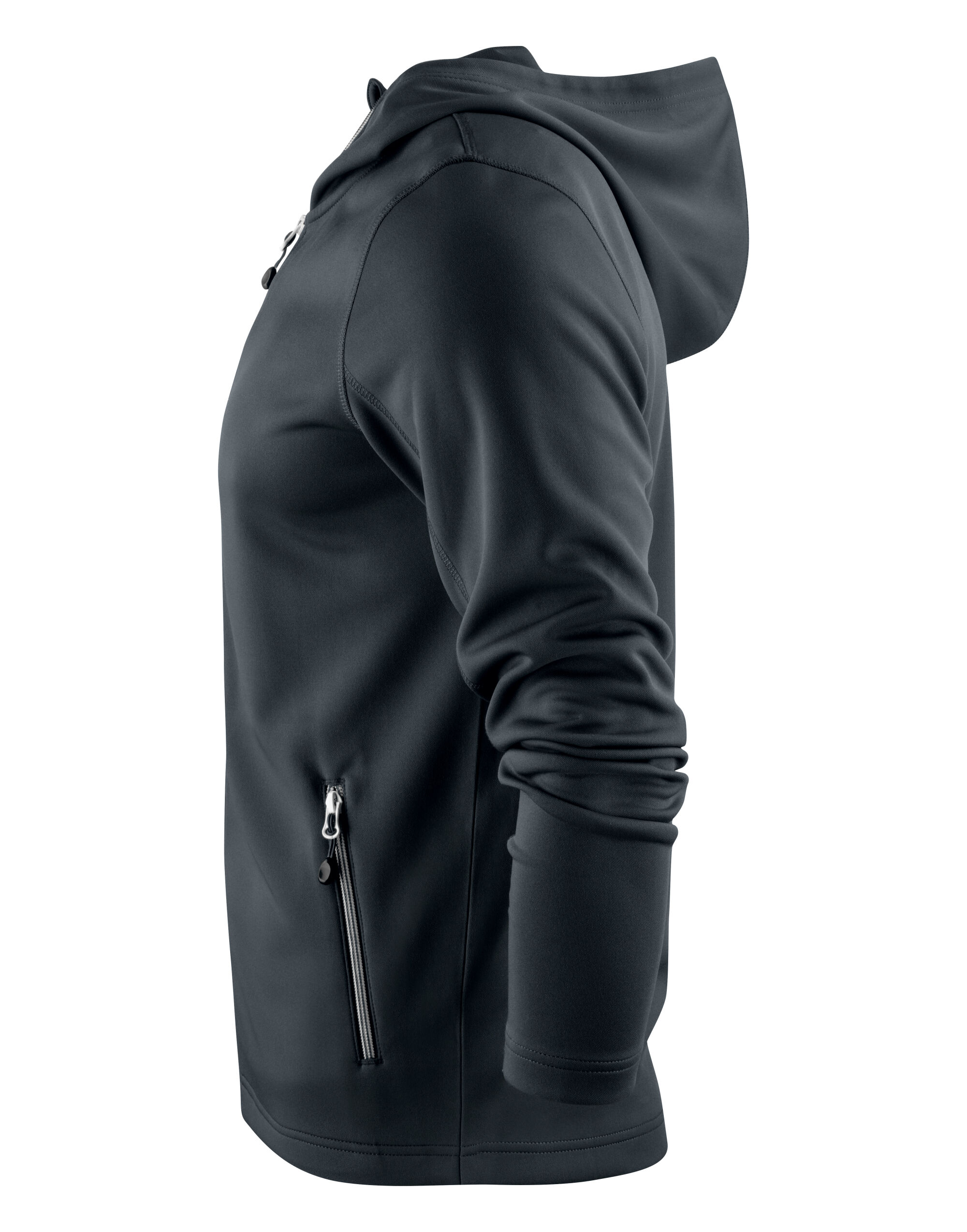 PR2262056 Black Layback Full Zip Hoodie
