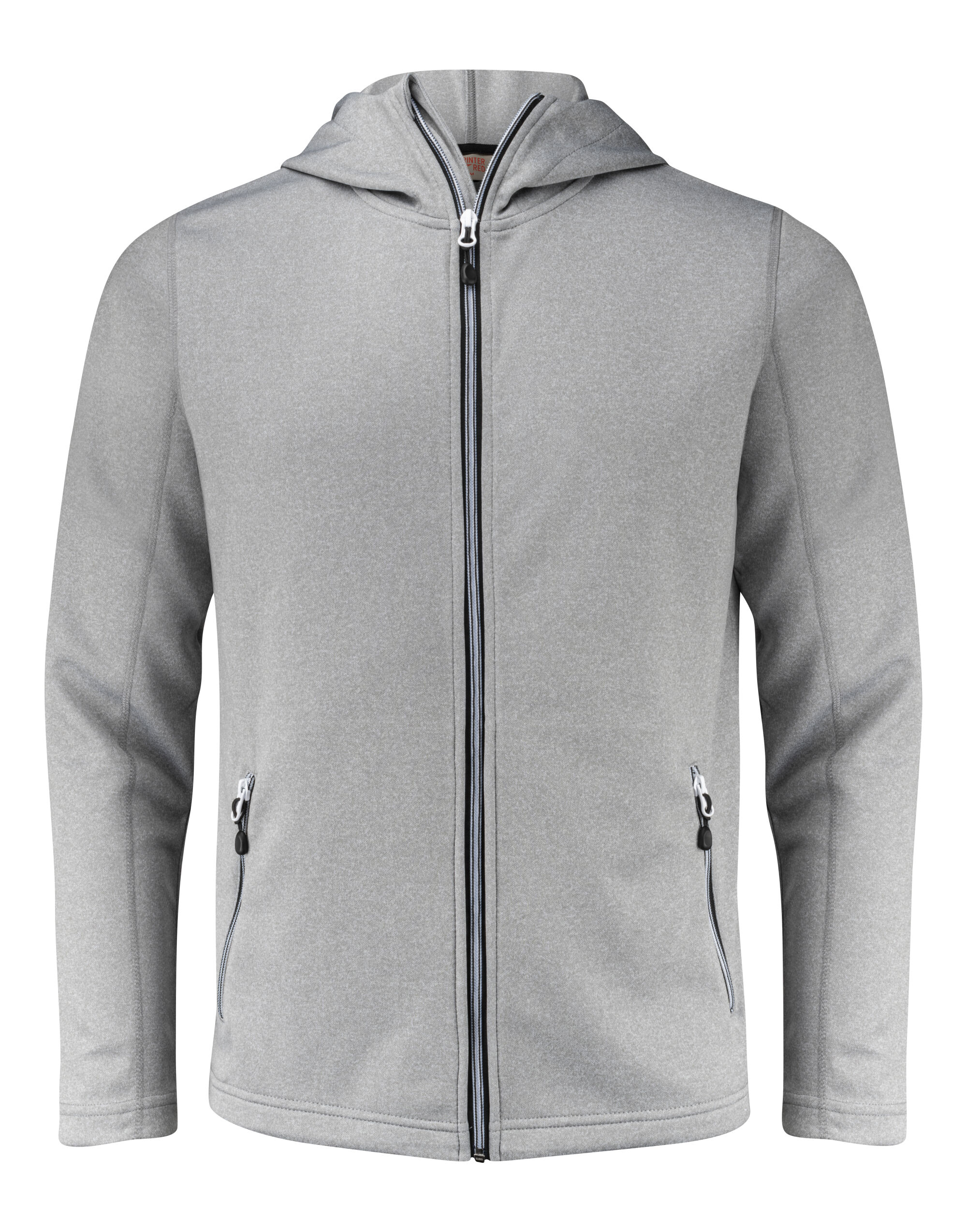 PR2262056 Grey Melange Layback Full Zip Hoodie PR2262056 Grey Melange Layback Full Zip Hoodie