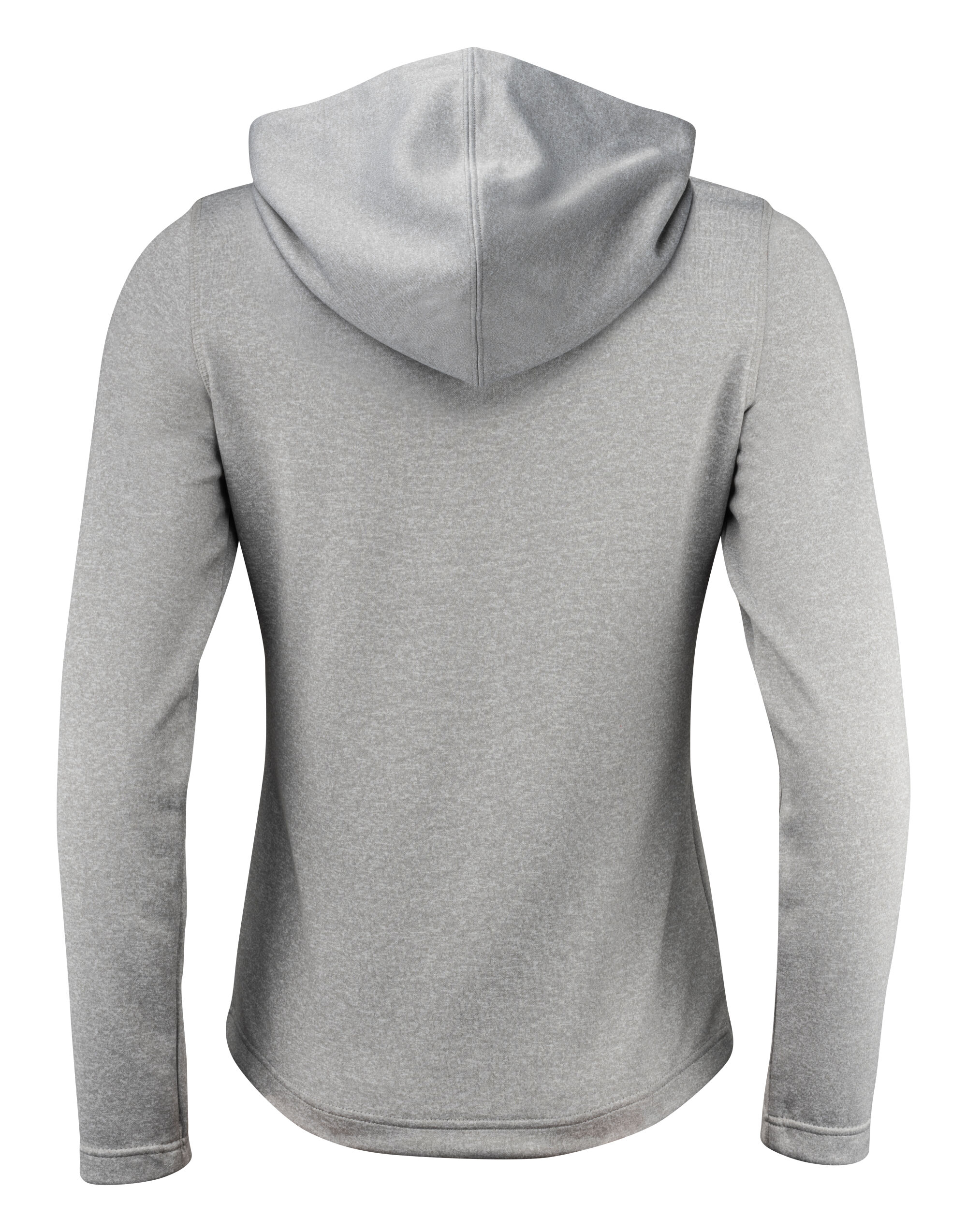 PR2262057 Grey Melange Ladies Layback F/Z Hoodie