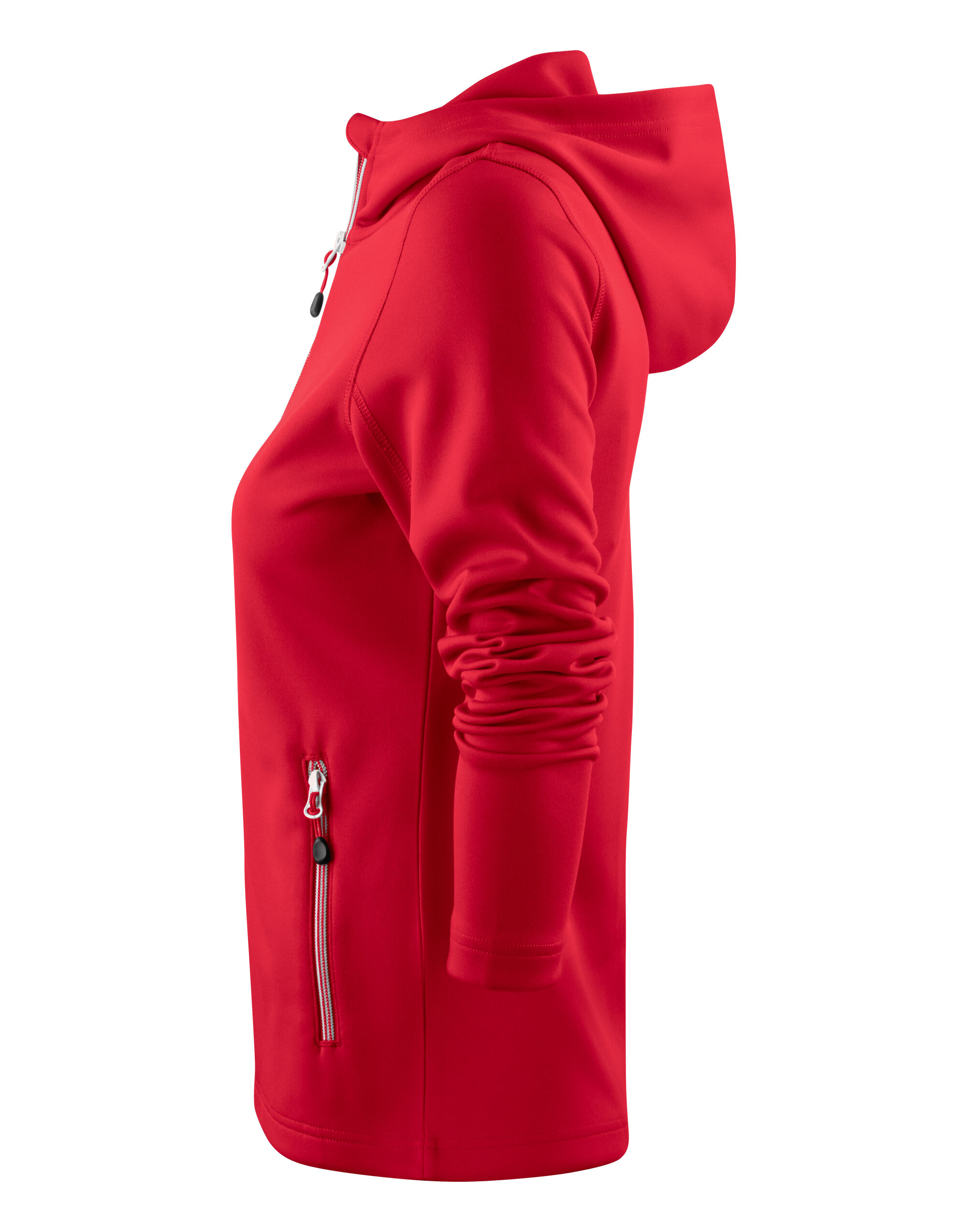 PR2262057 Red Ladies Layback F/Z Hoodie