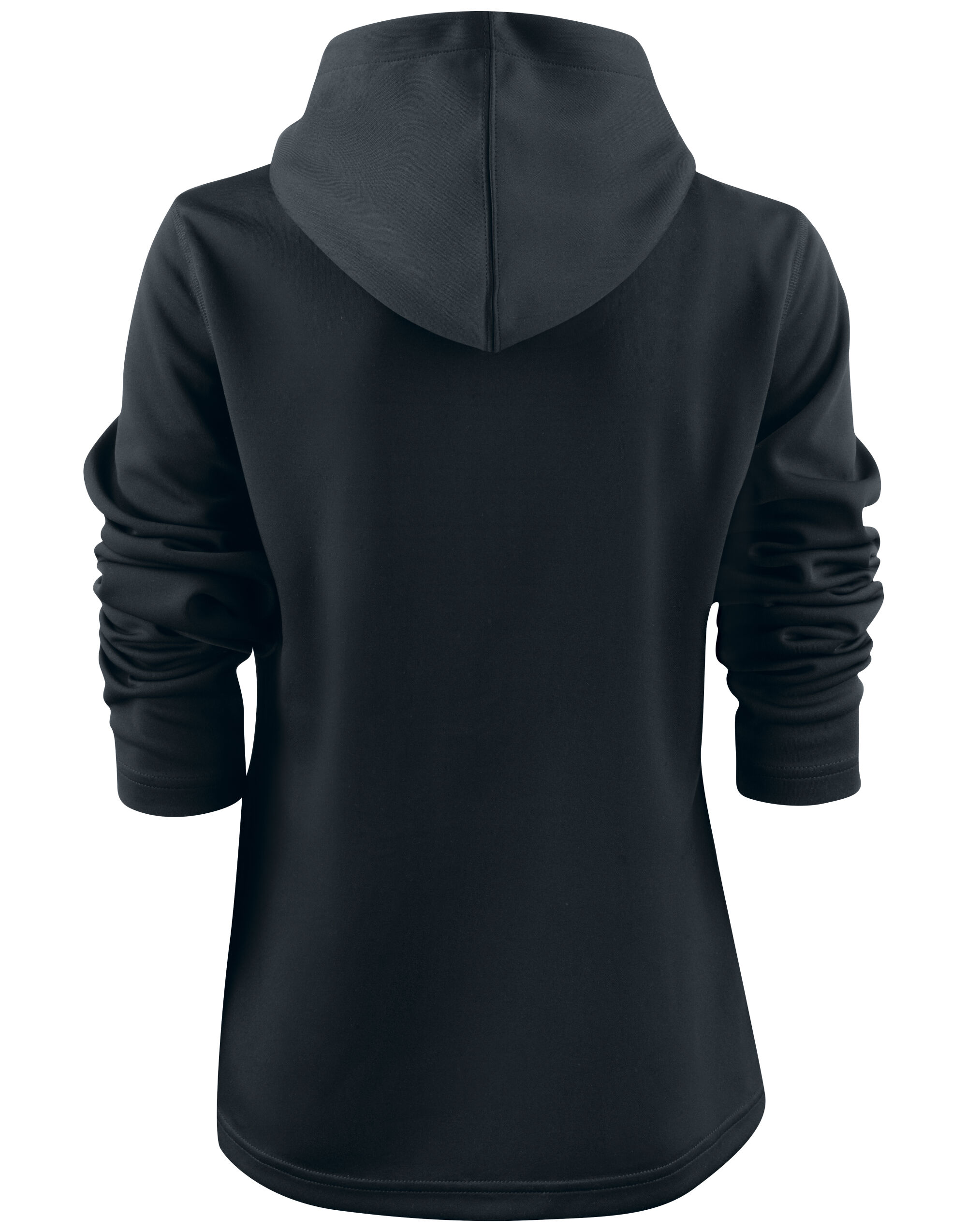 PR2262057 Black Ladies Layback F/Z Hoodie