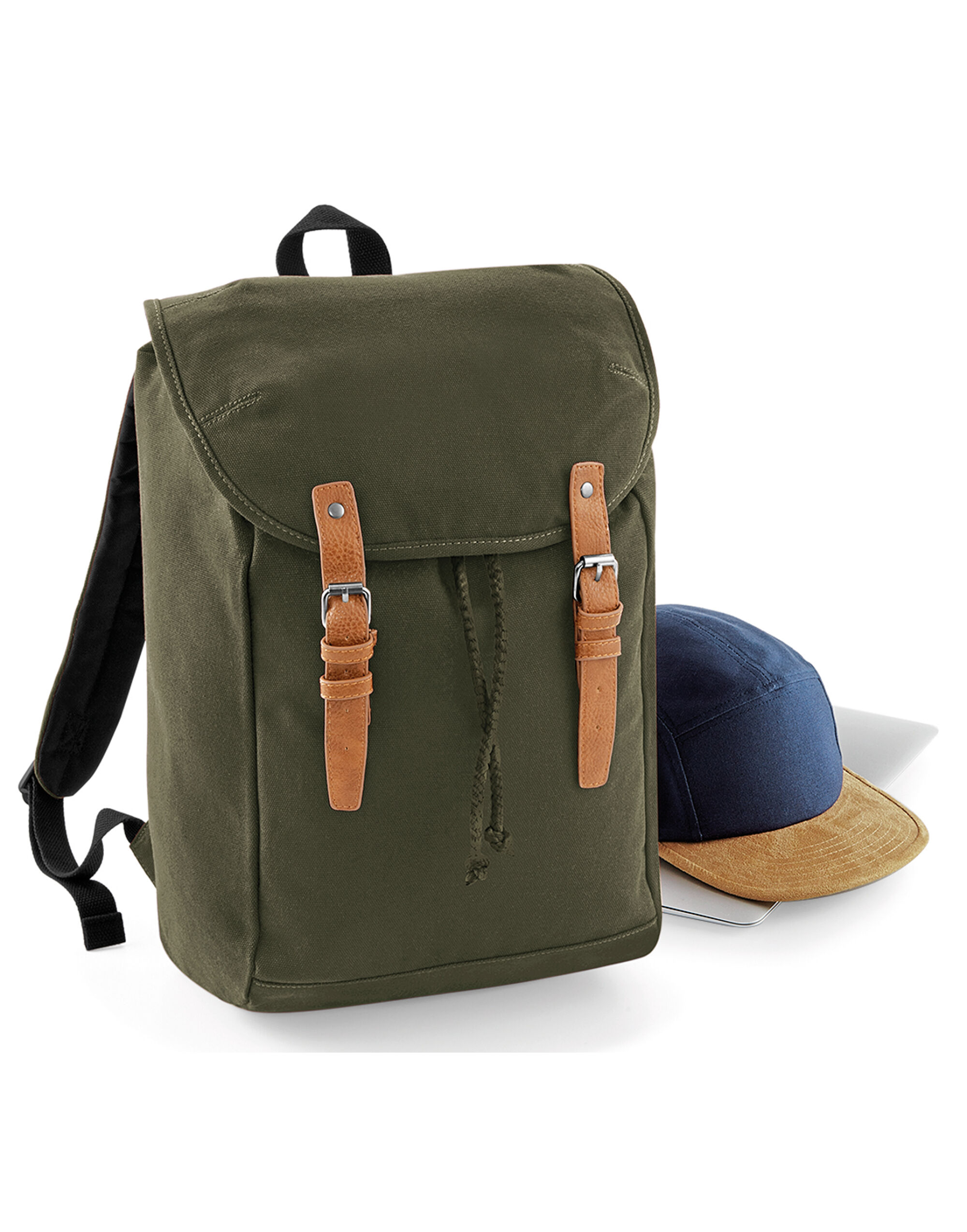 Military Green Vintage Rucksack Military Green Vintage Rucksack