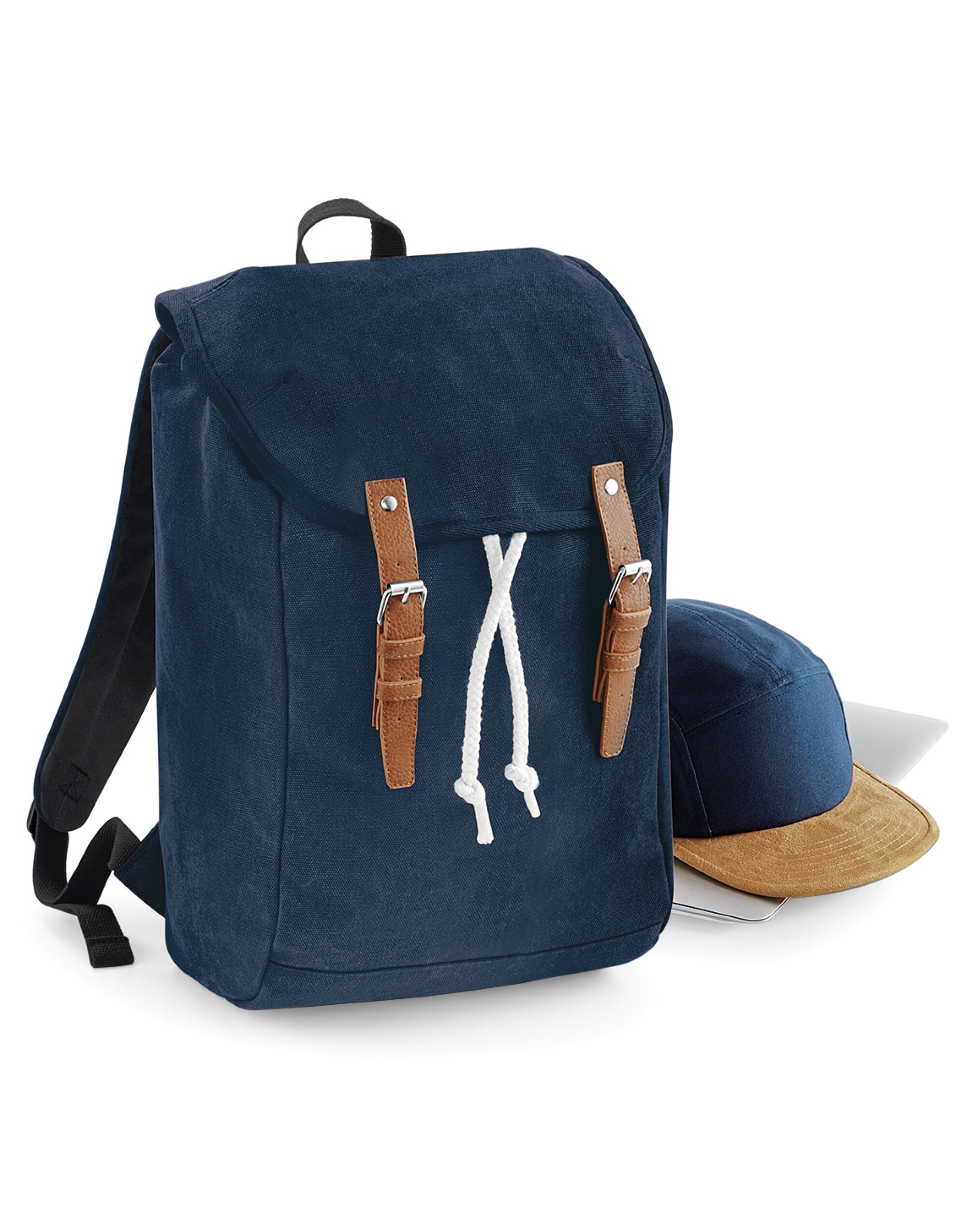 French Navy Vintage Rucksack French Navy Vintage Rucksack
