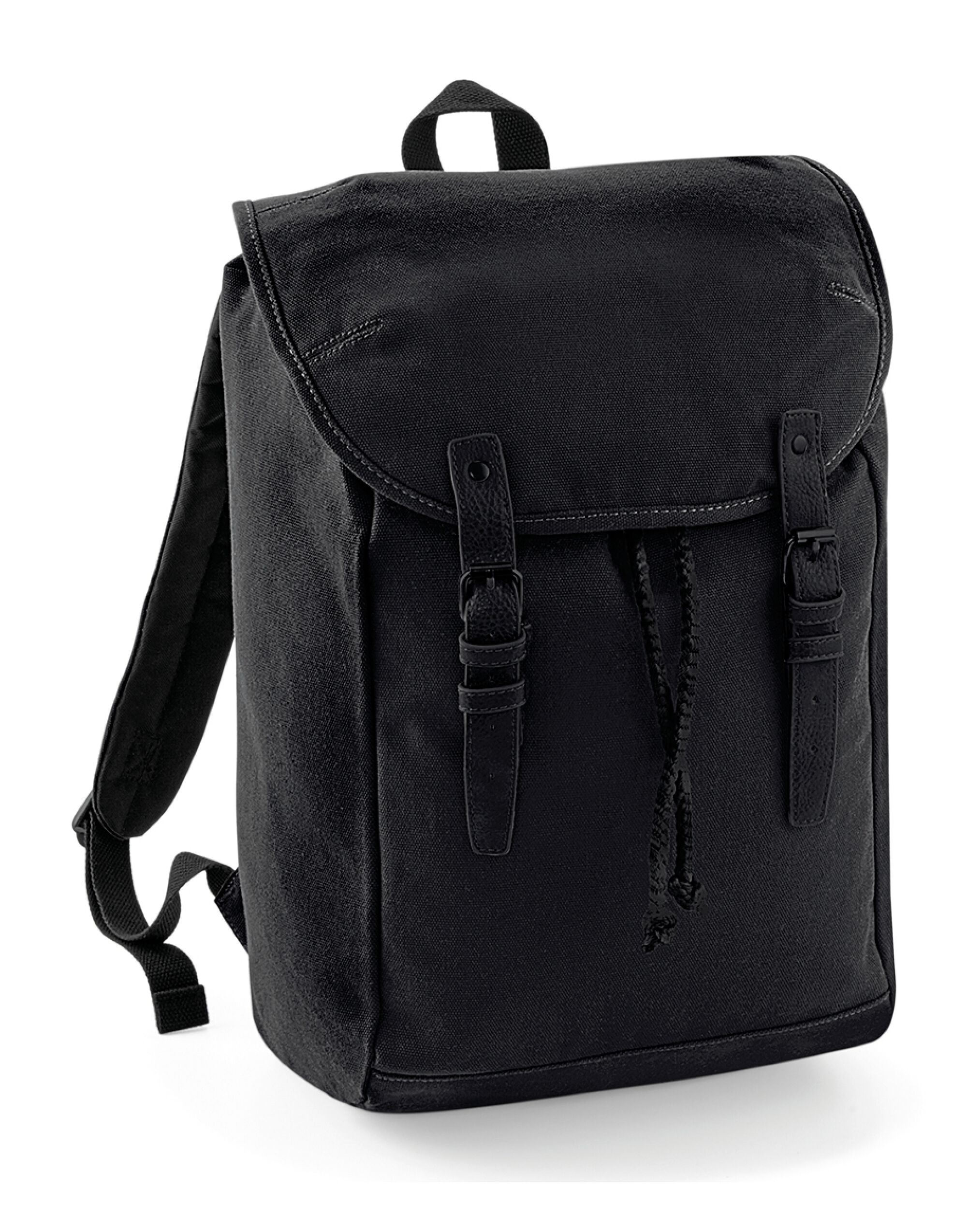 Black/Black Vintage Rucksack