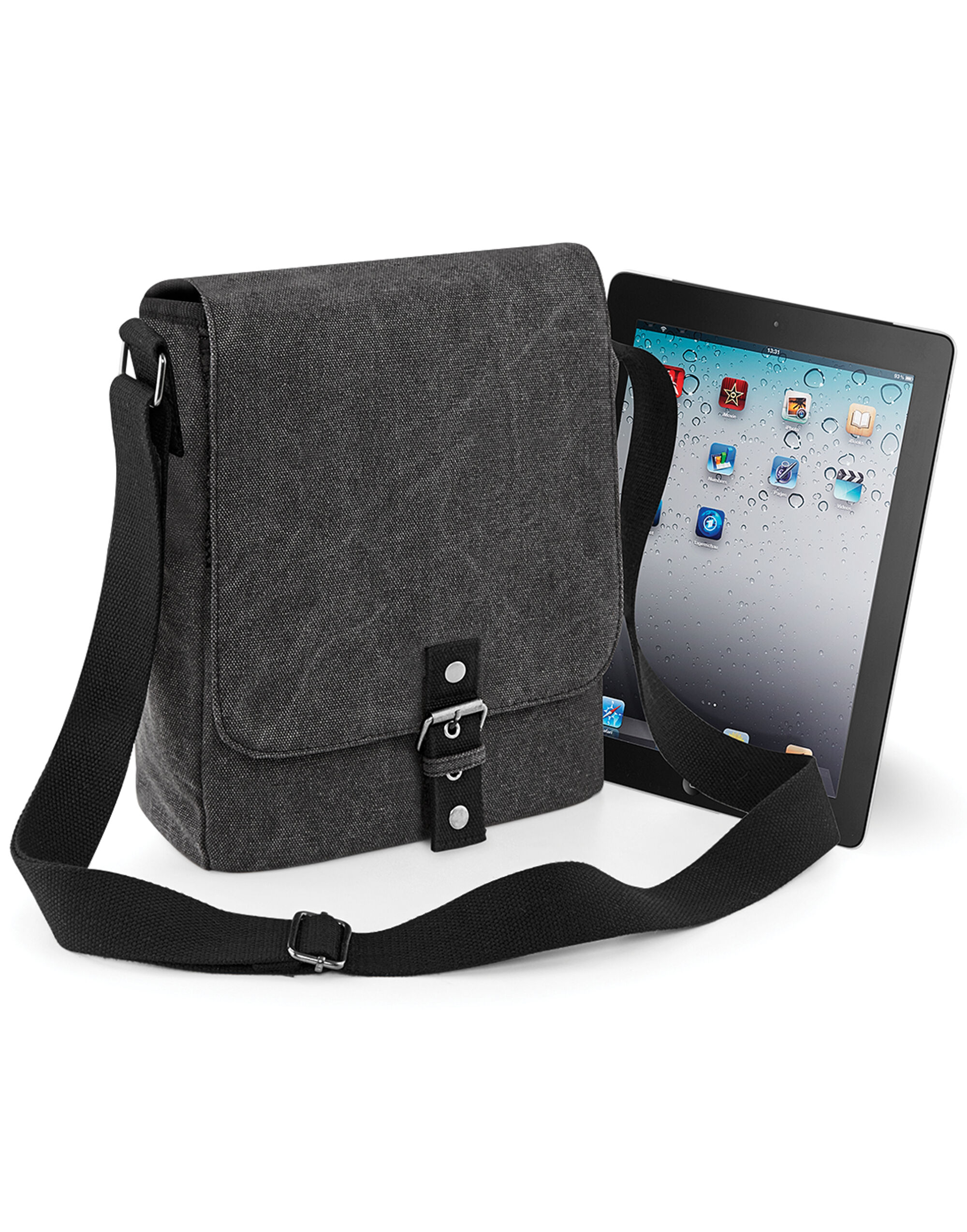Vintage Black Vintage Canvas iPad/Tablet Reporter