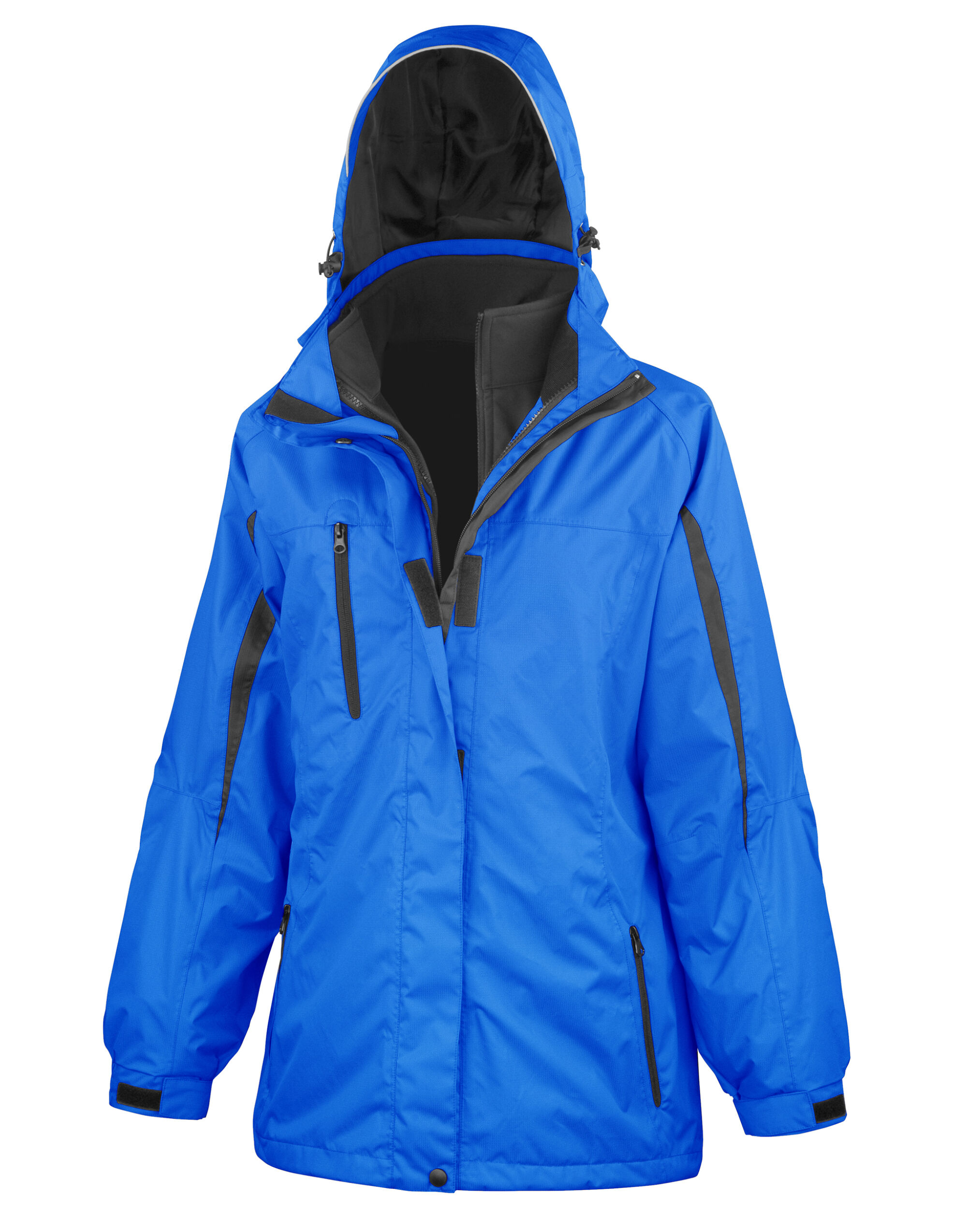 R400F Women’s 3-in-1 Journey Jacket with softshell inner Royal/Black