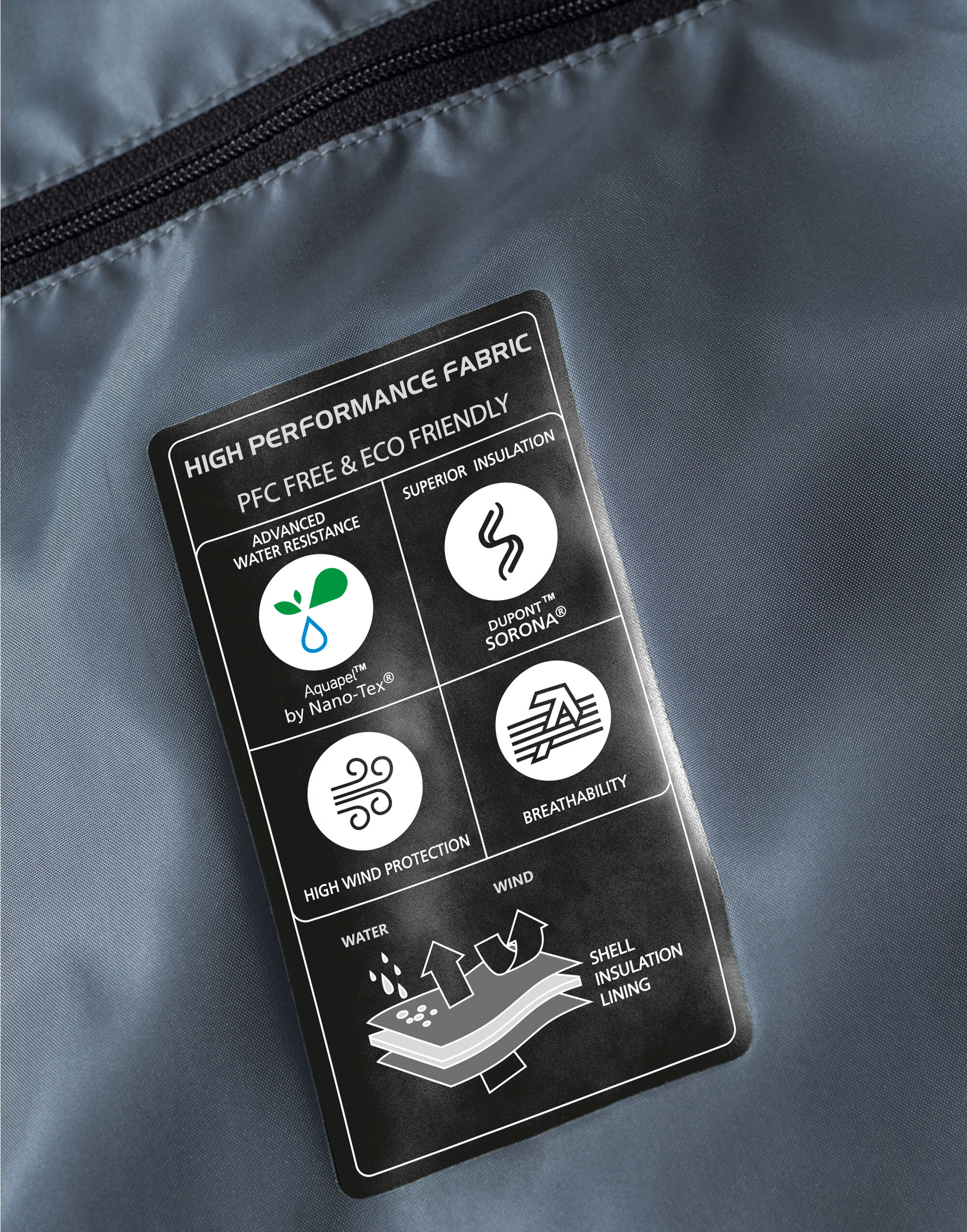 R440M Men’s Hooded Nano Jacket Black