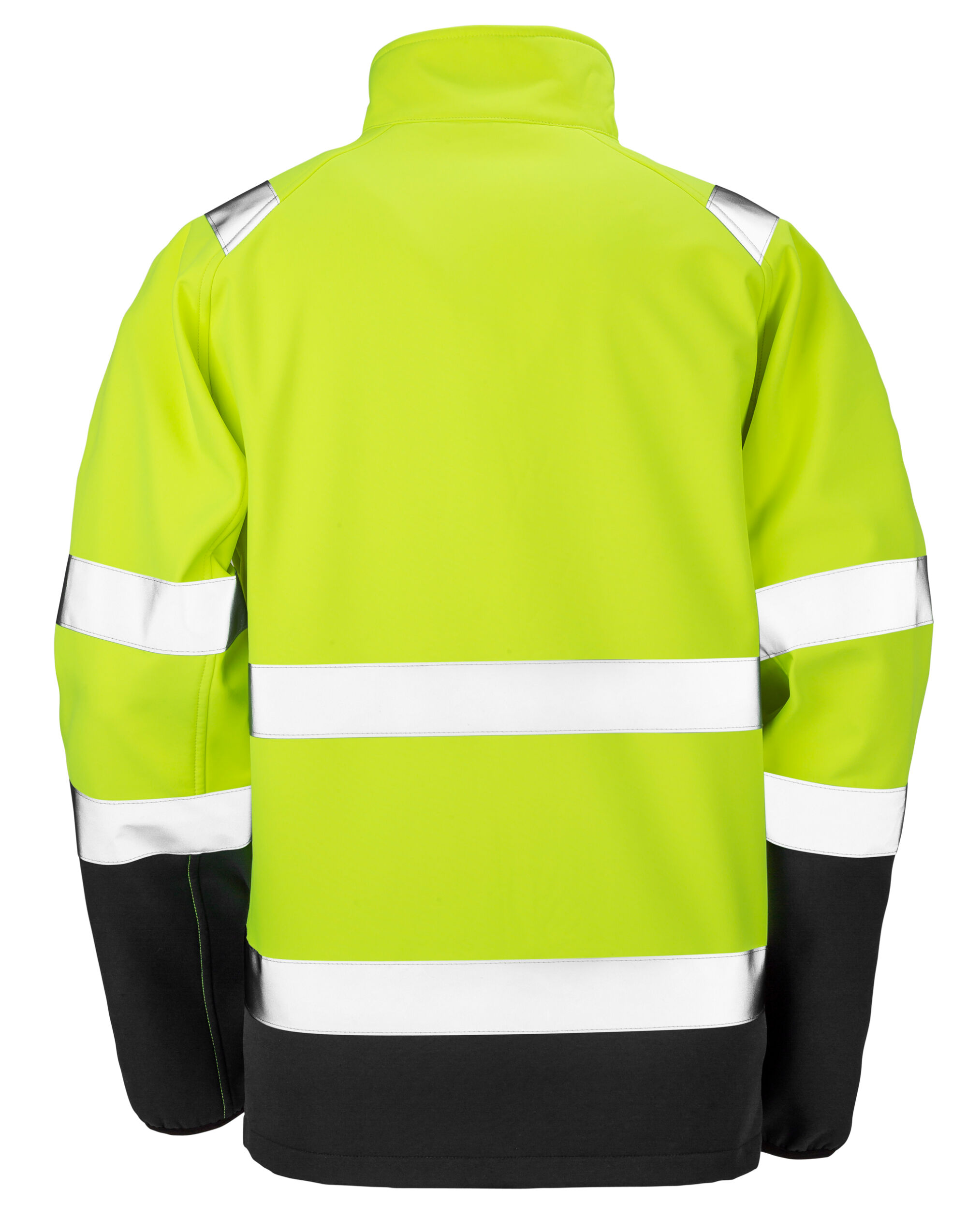 R450X Fluorescent Yellow/Black Printable Safety Softshell