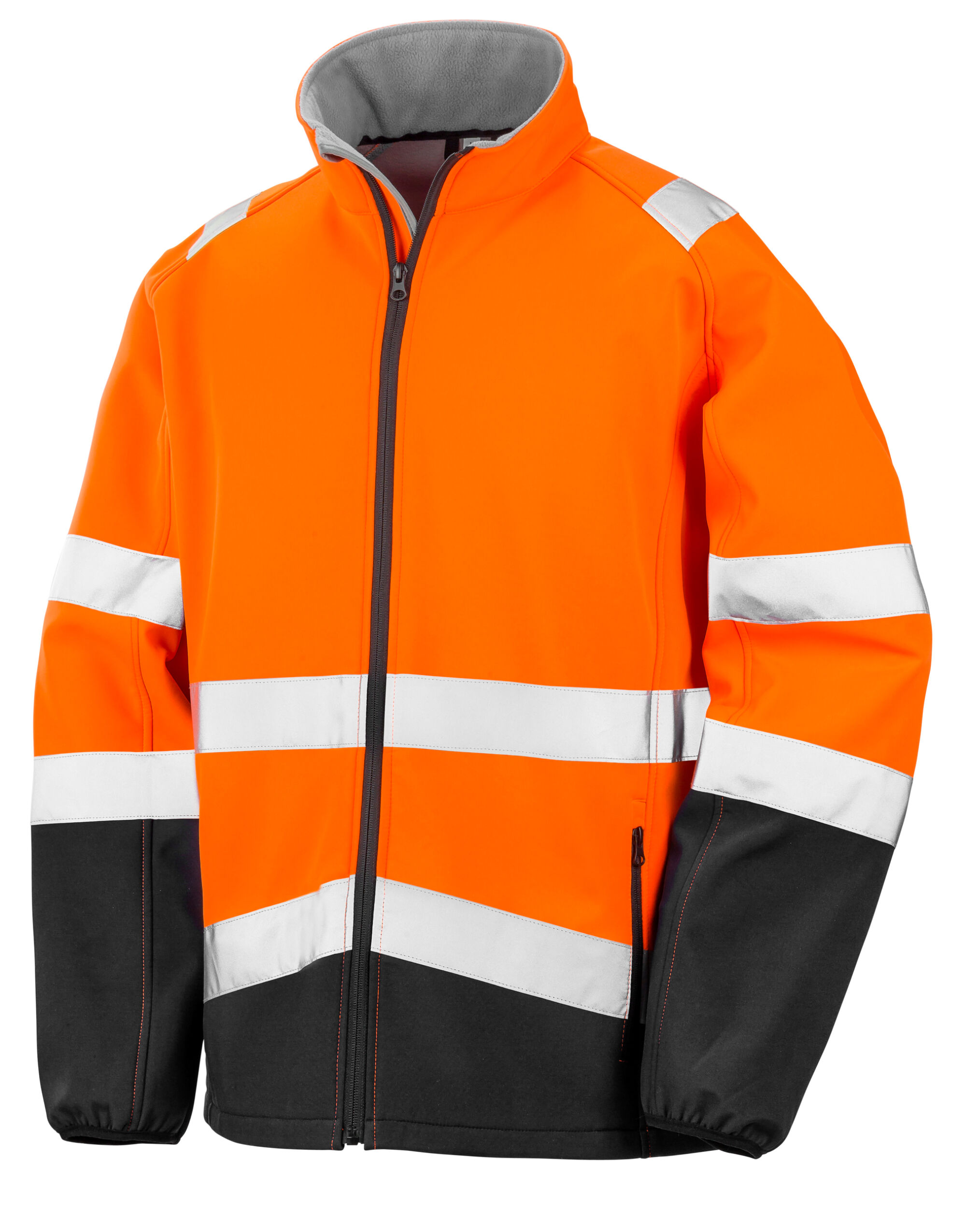 R450X Fluorescent Orange/Black Printable Safety Softshell