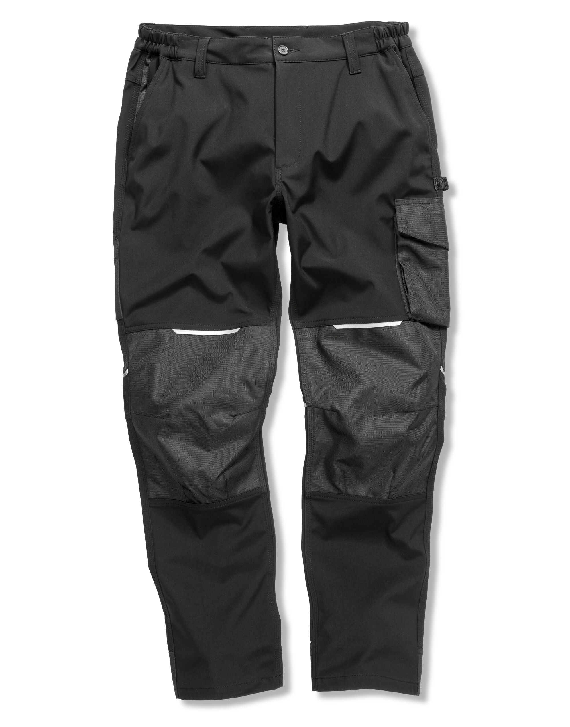 R473X Slim Softshell Work Trousers Black